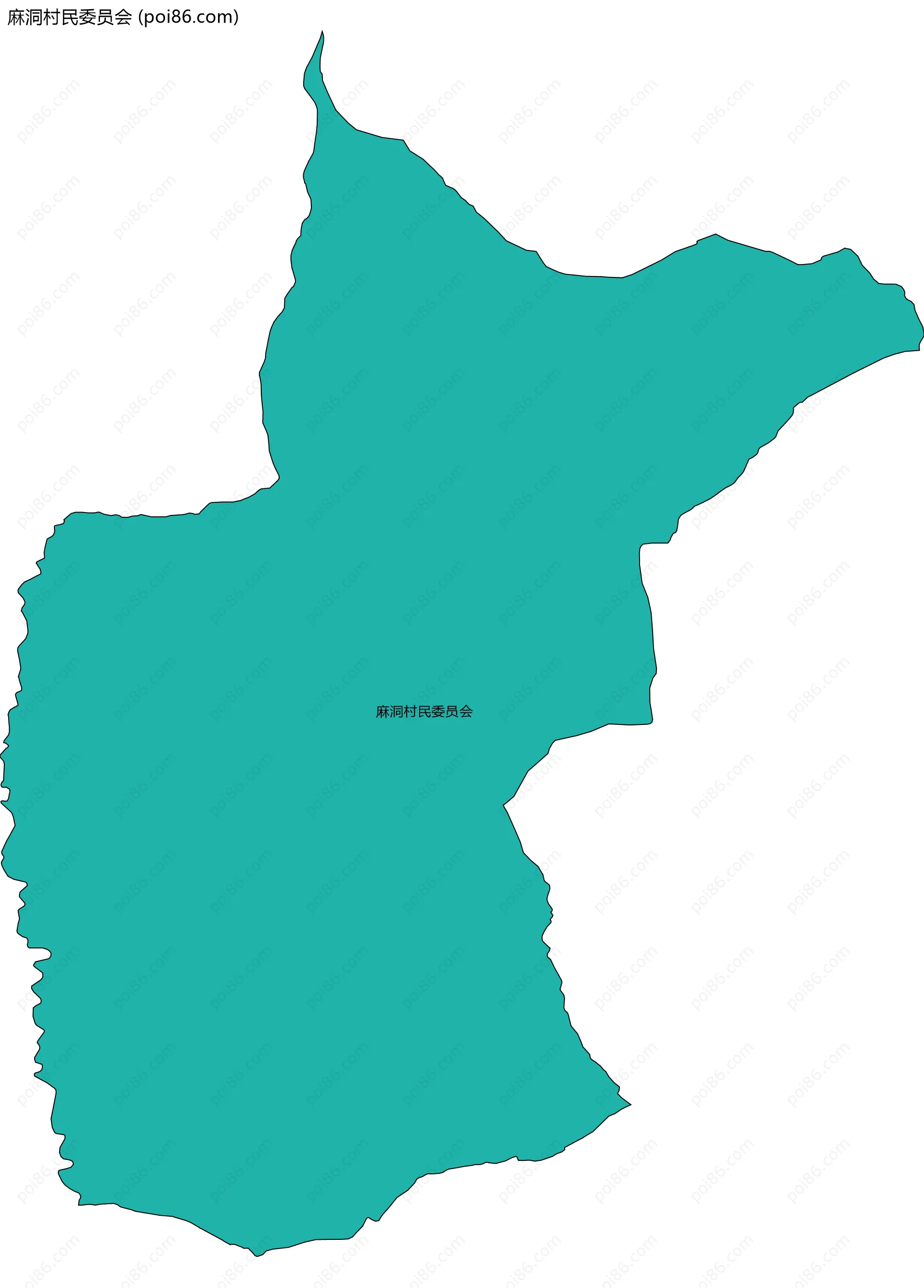 麻洞村民委员会边界地图