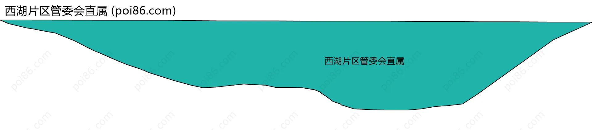 西湖片区管委会直属边界地图