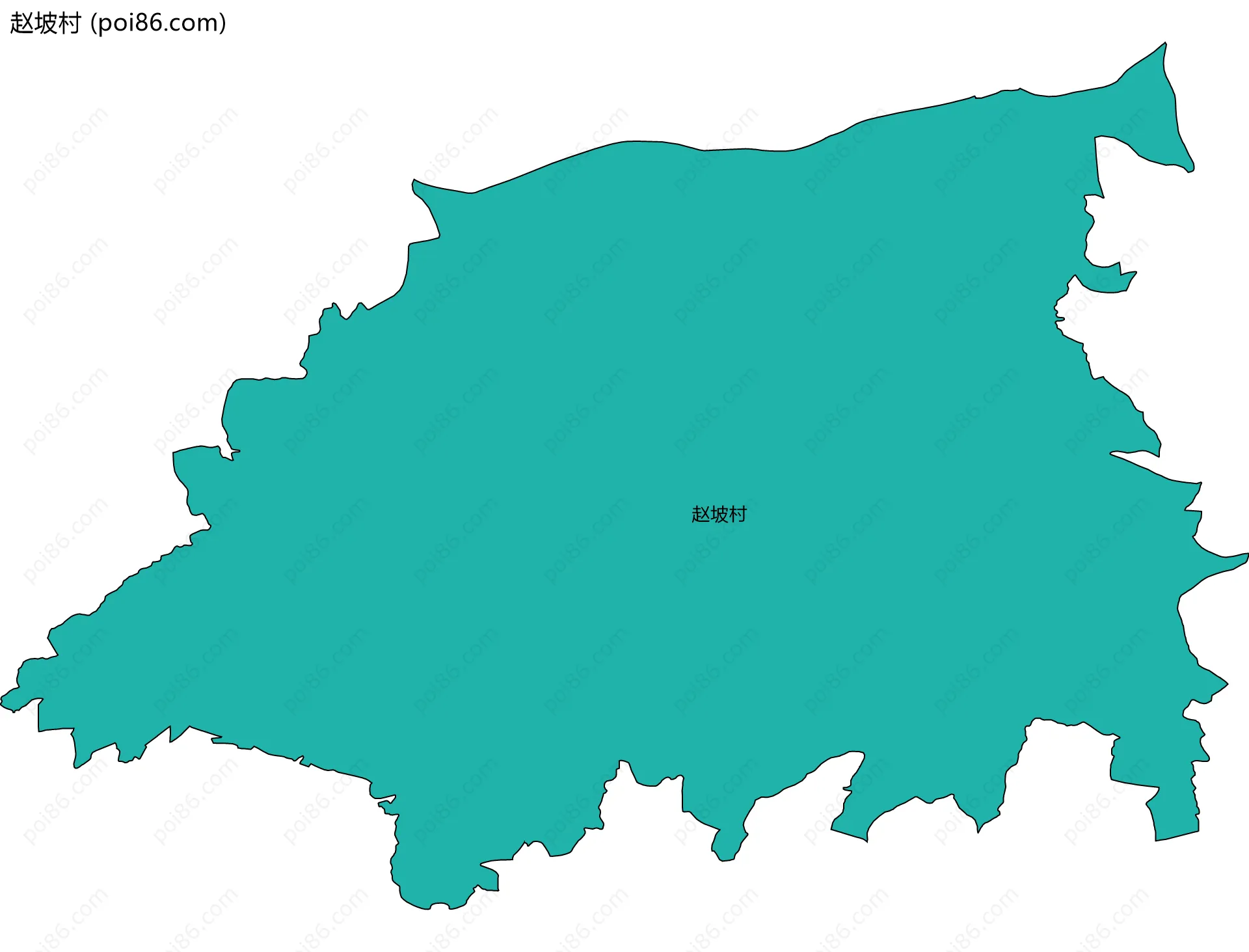 赵坡村边界地图