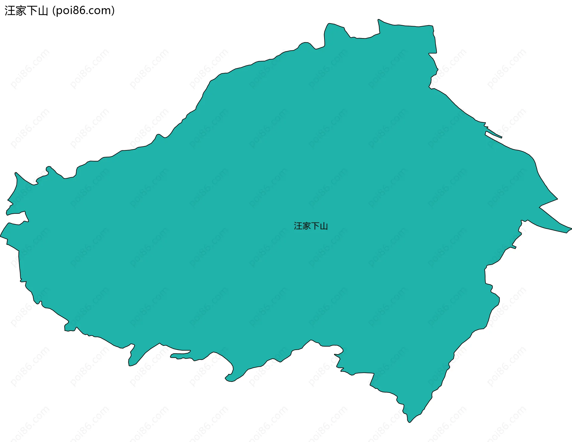 汪家下山边界地图