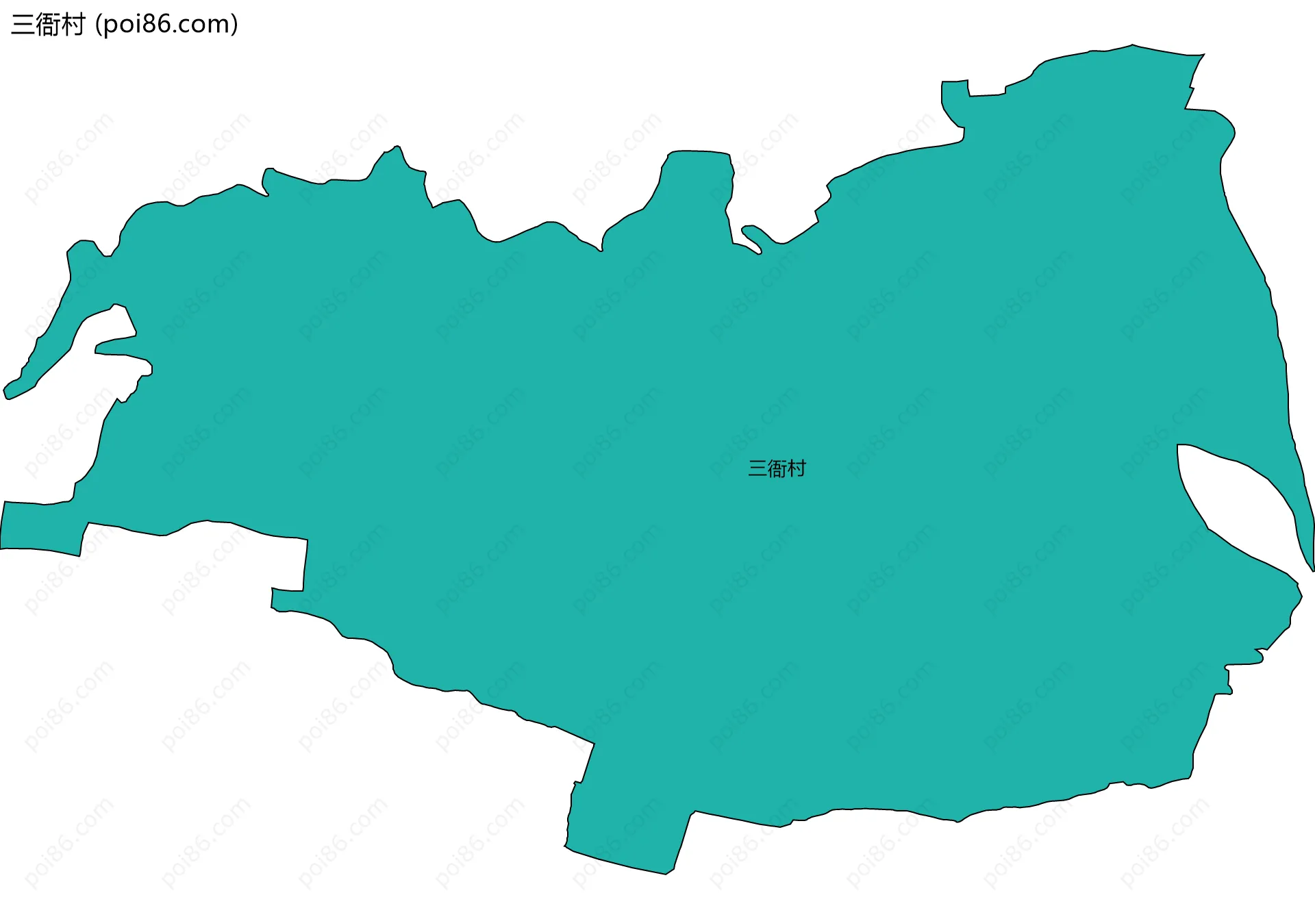 三衙村边界地图
