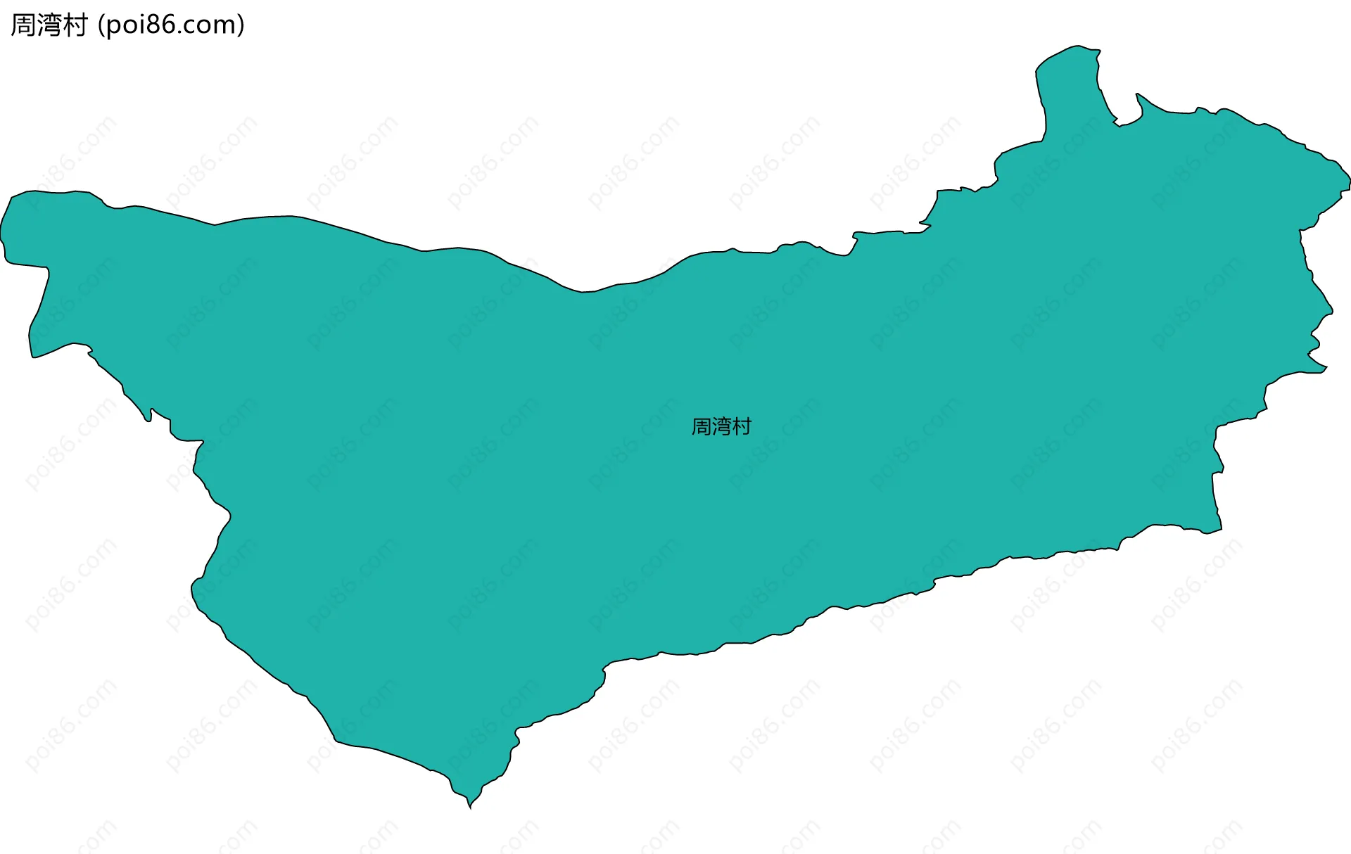 周湾村边界地图