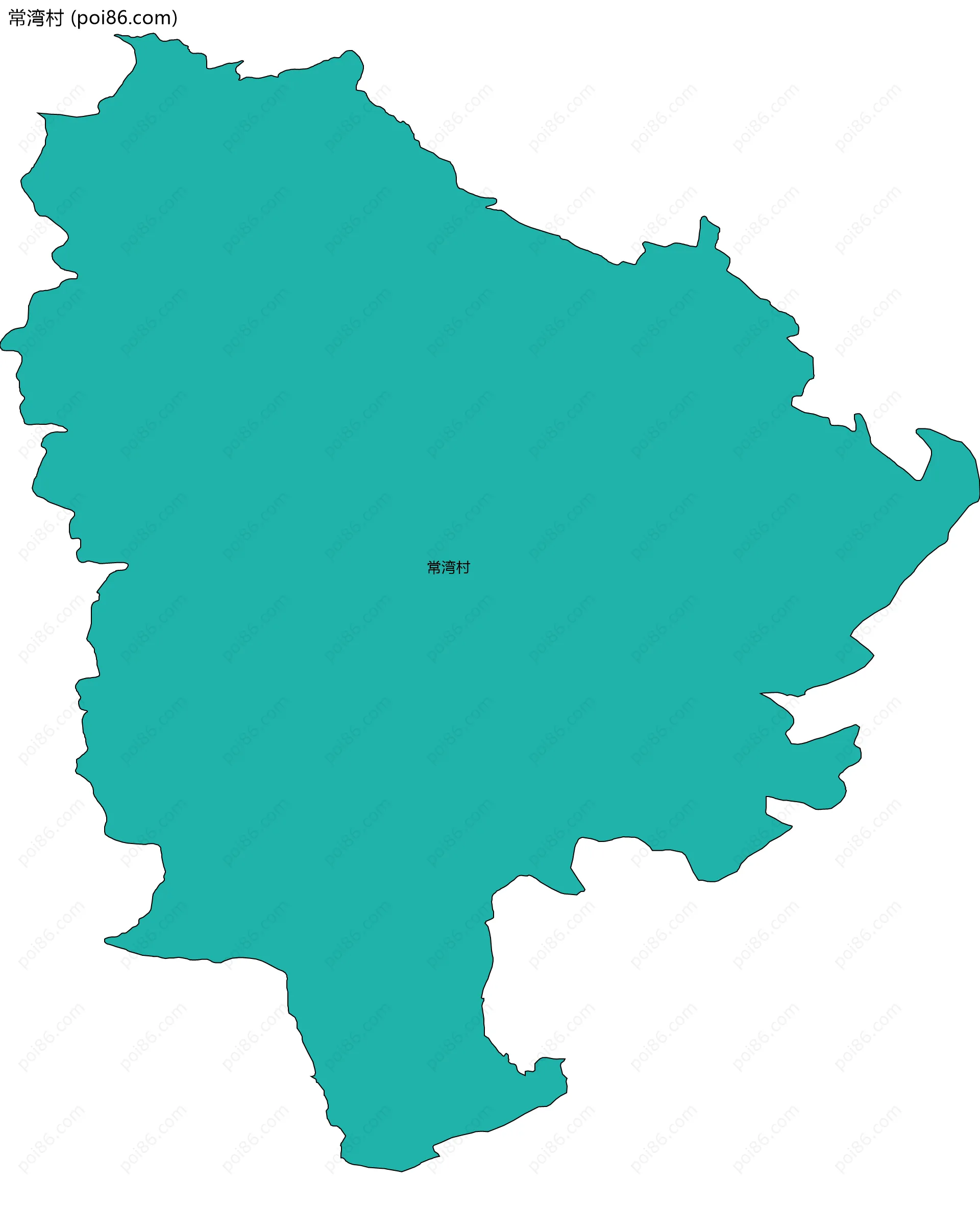 常湾村边界地图
