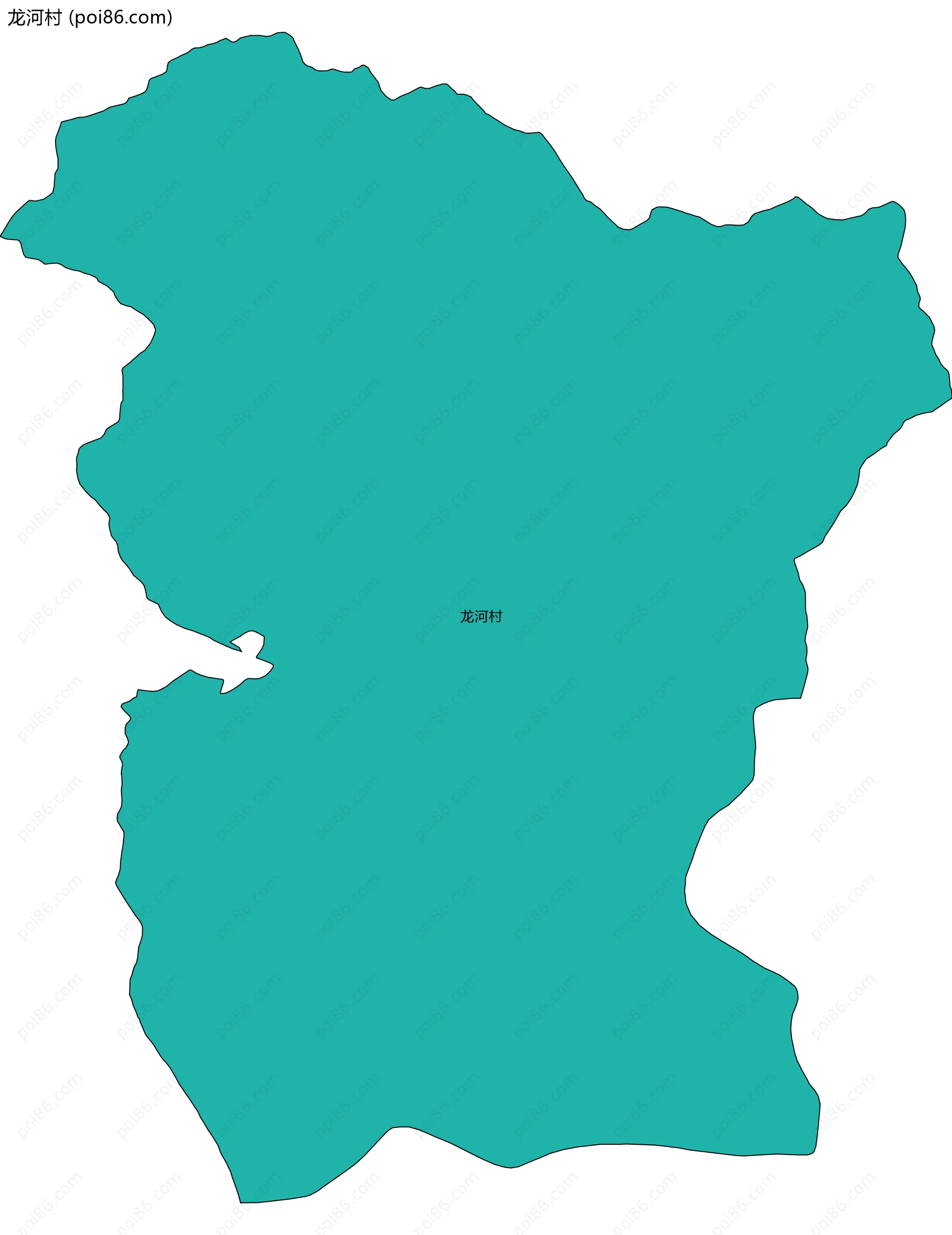 龙河村边界地图