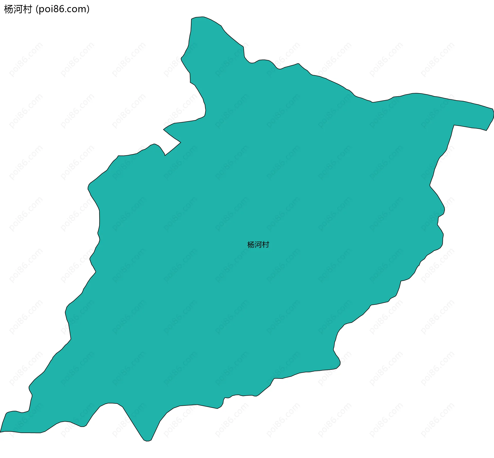 杨河村边界地图