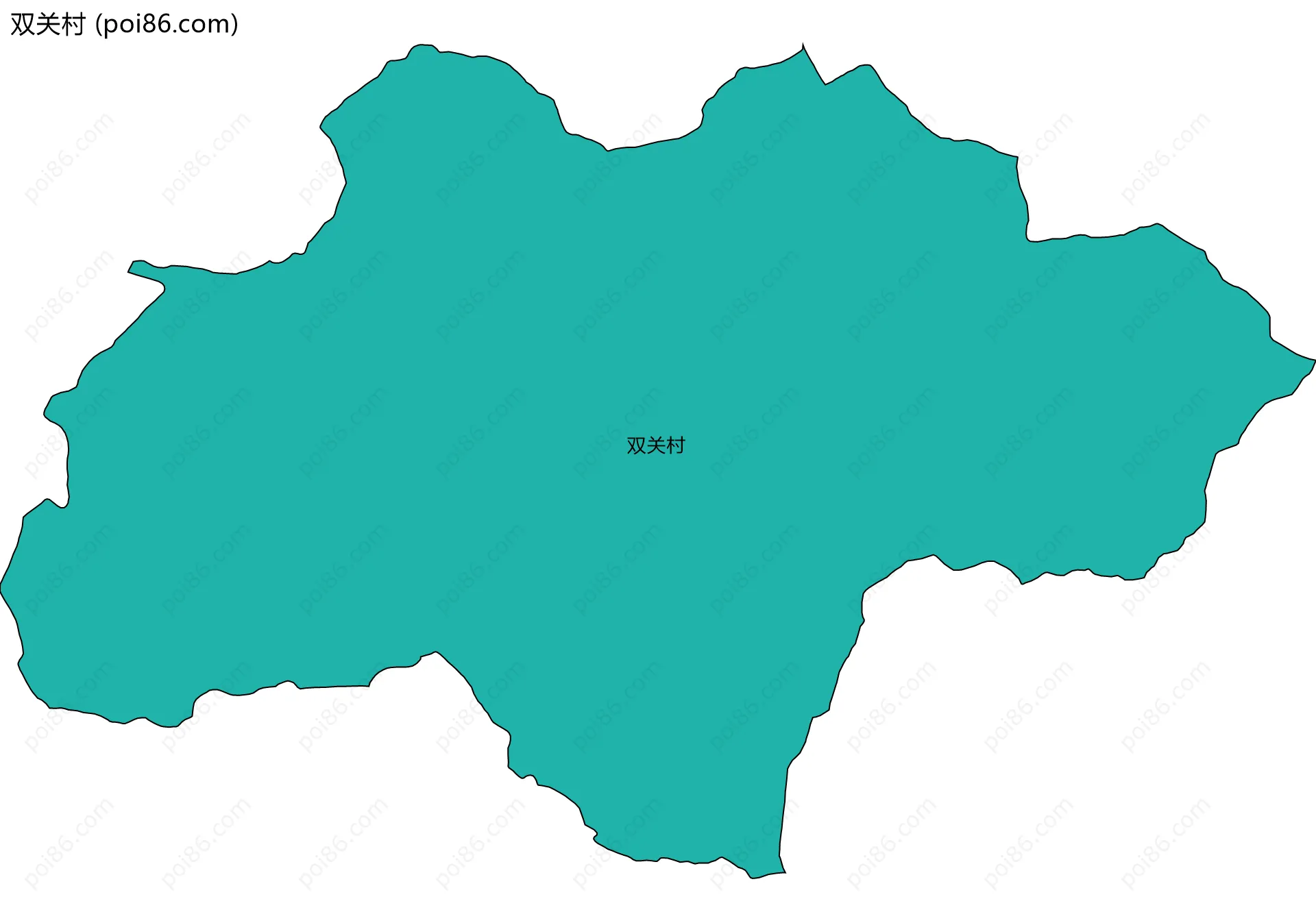 双关村边界地图