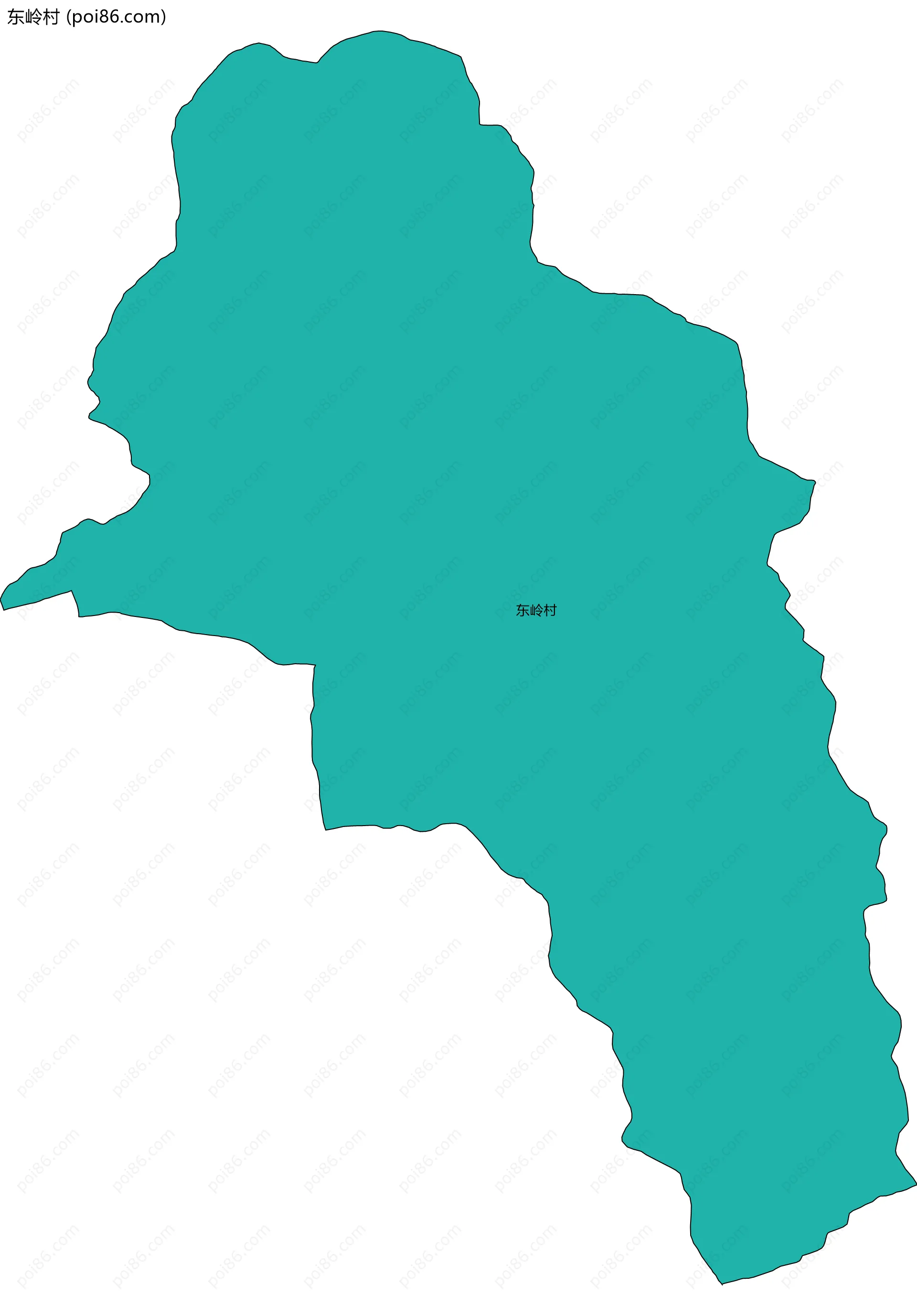 东岭村边界地图