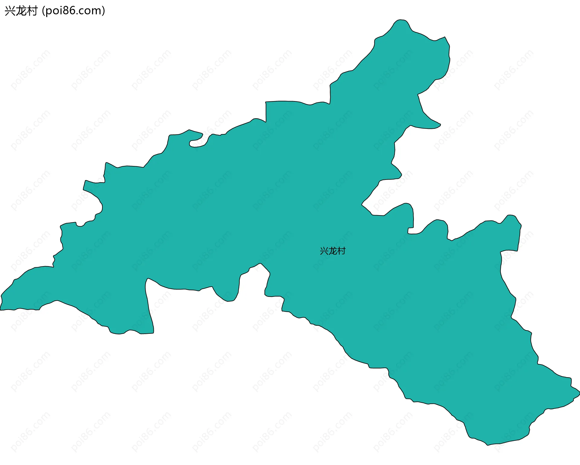 兴龙村边界地图