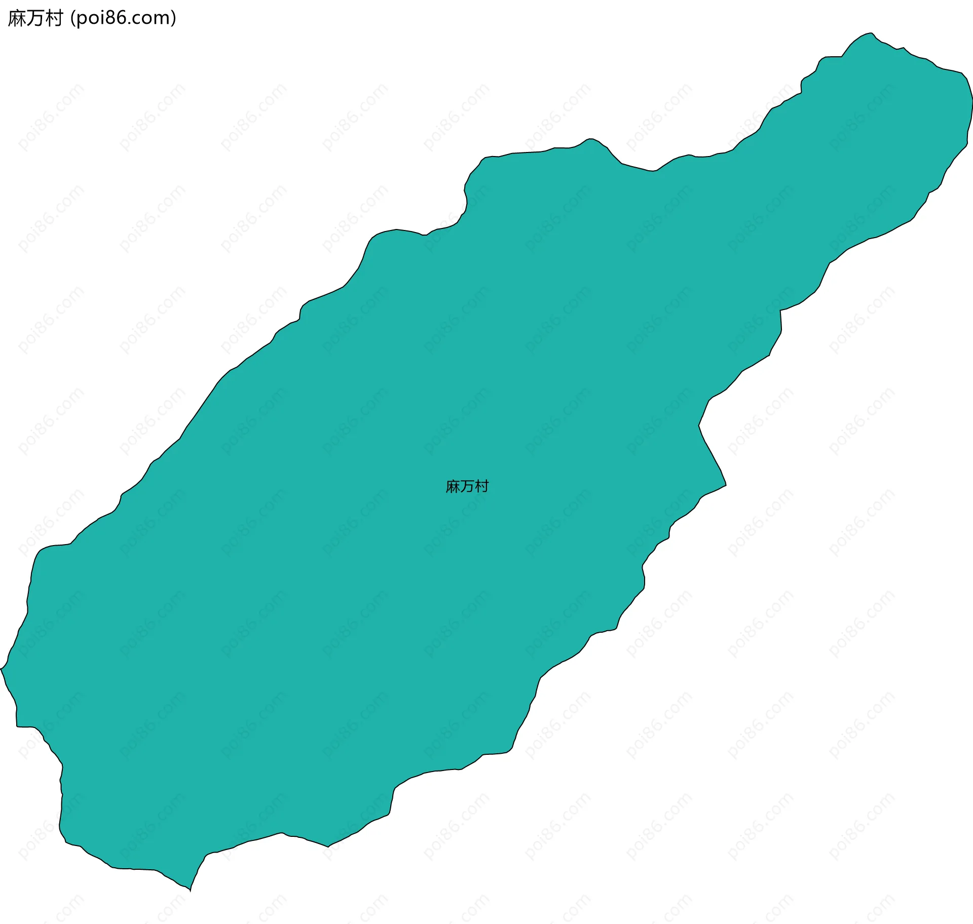 麻万村边界地图