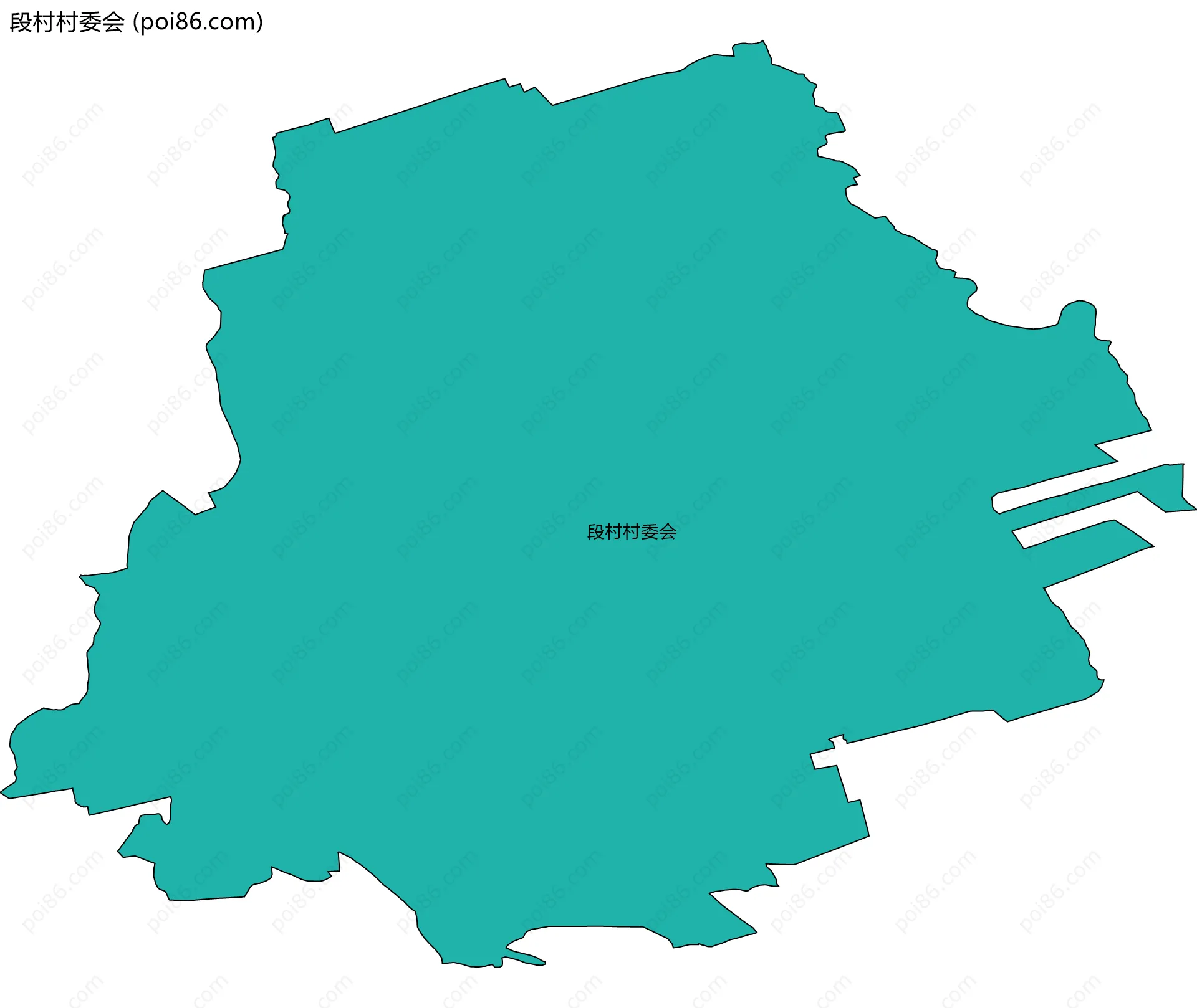 段村村委会边界地图