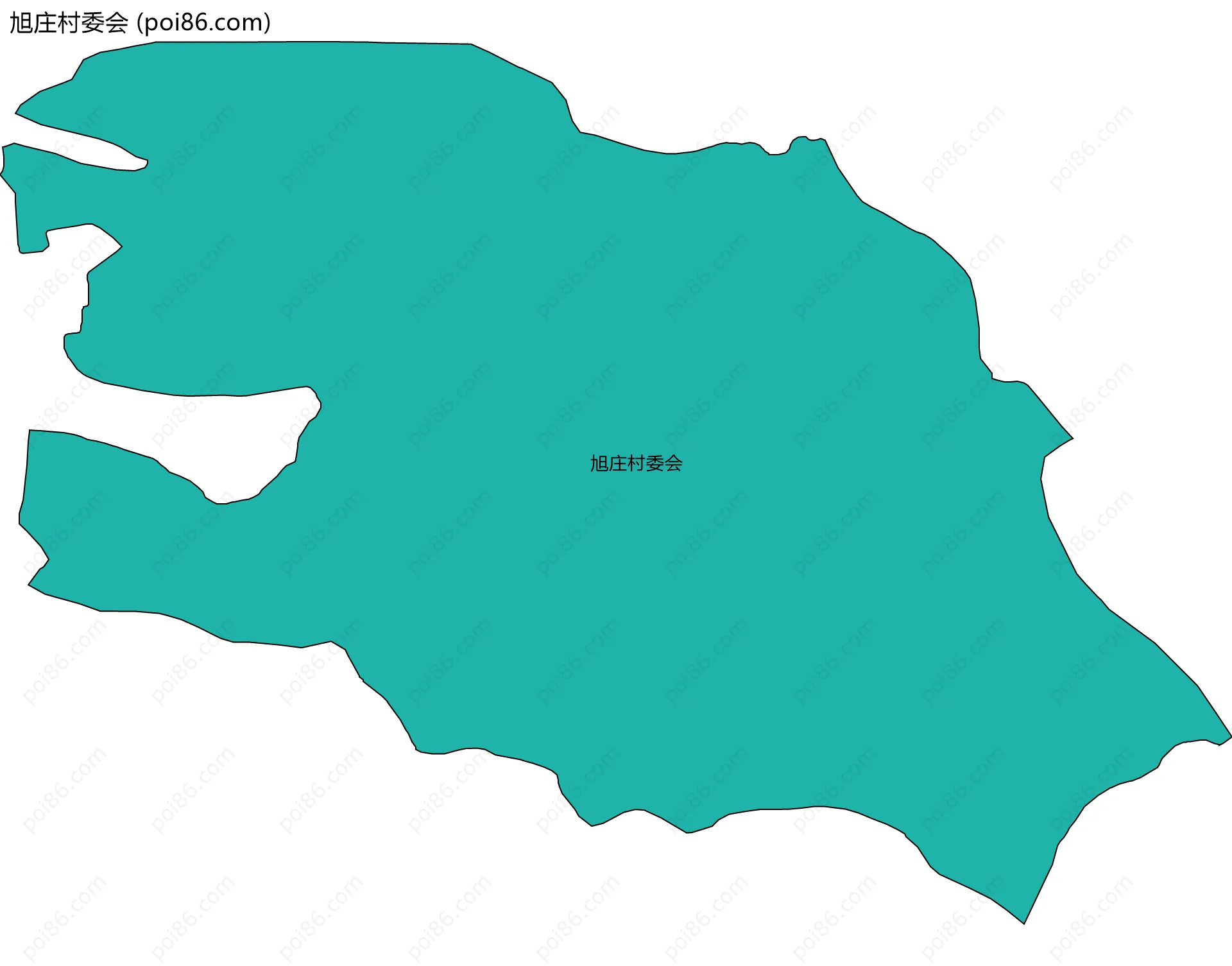 旭庄村委会边界地图