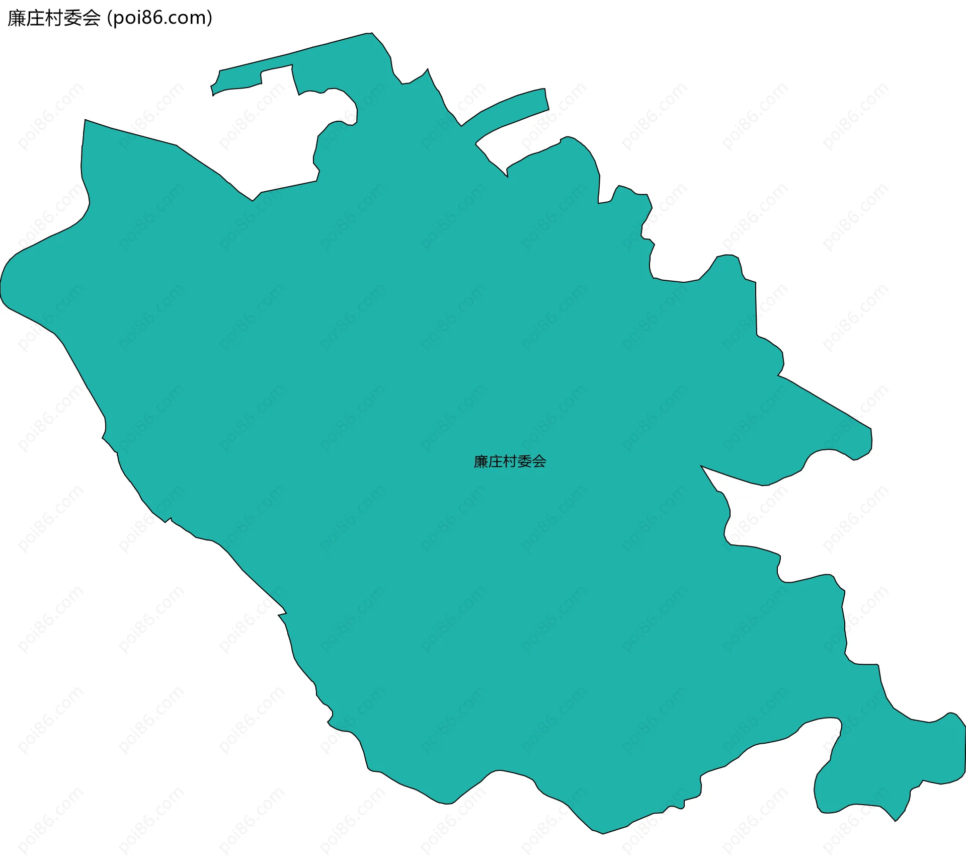 廉庄村委会边界地图