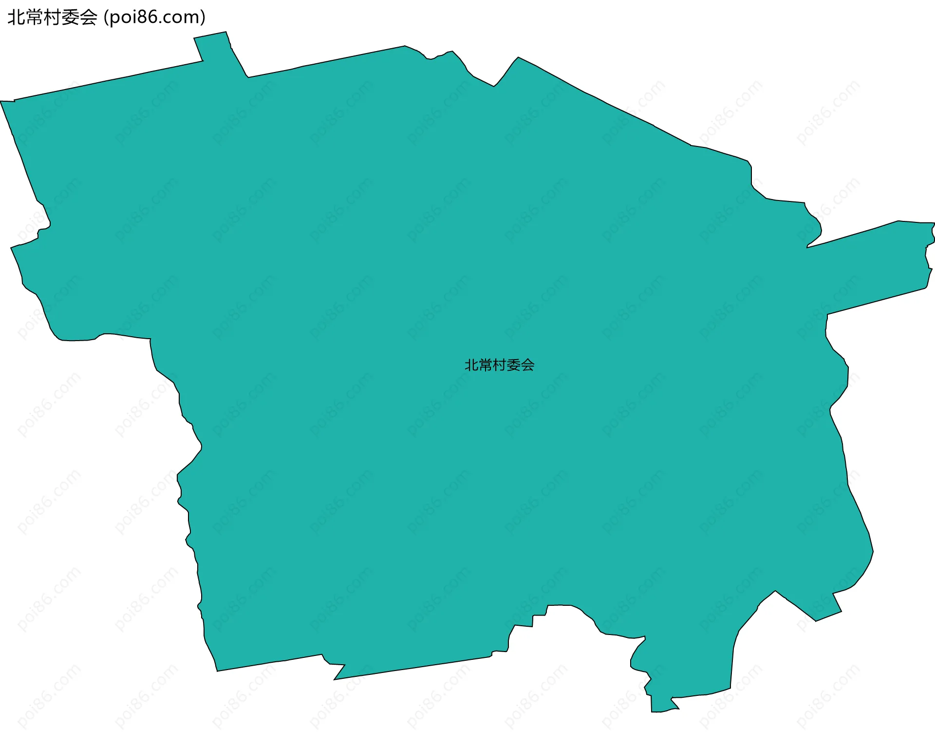 北常村委会边界地图