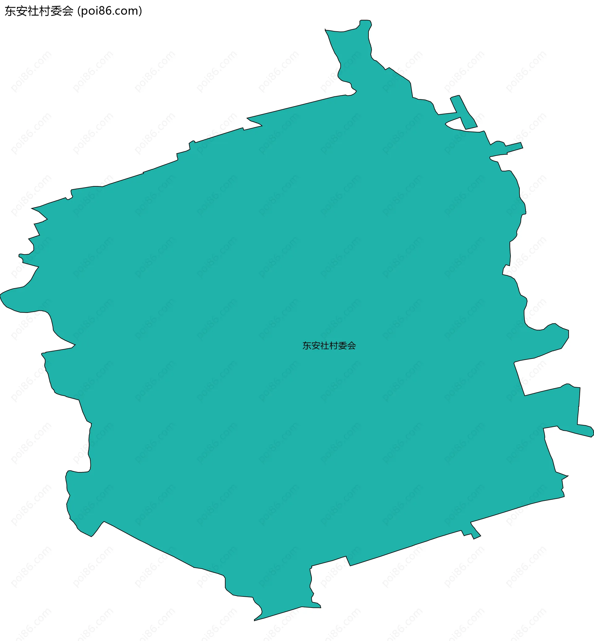 东安社村委会边界地图