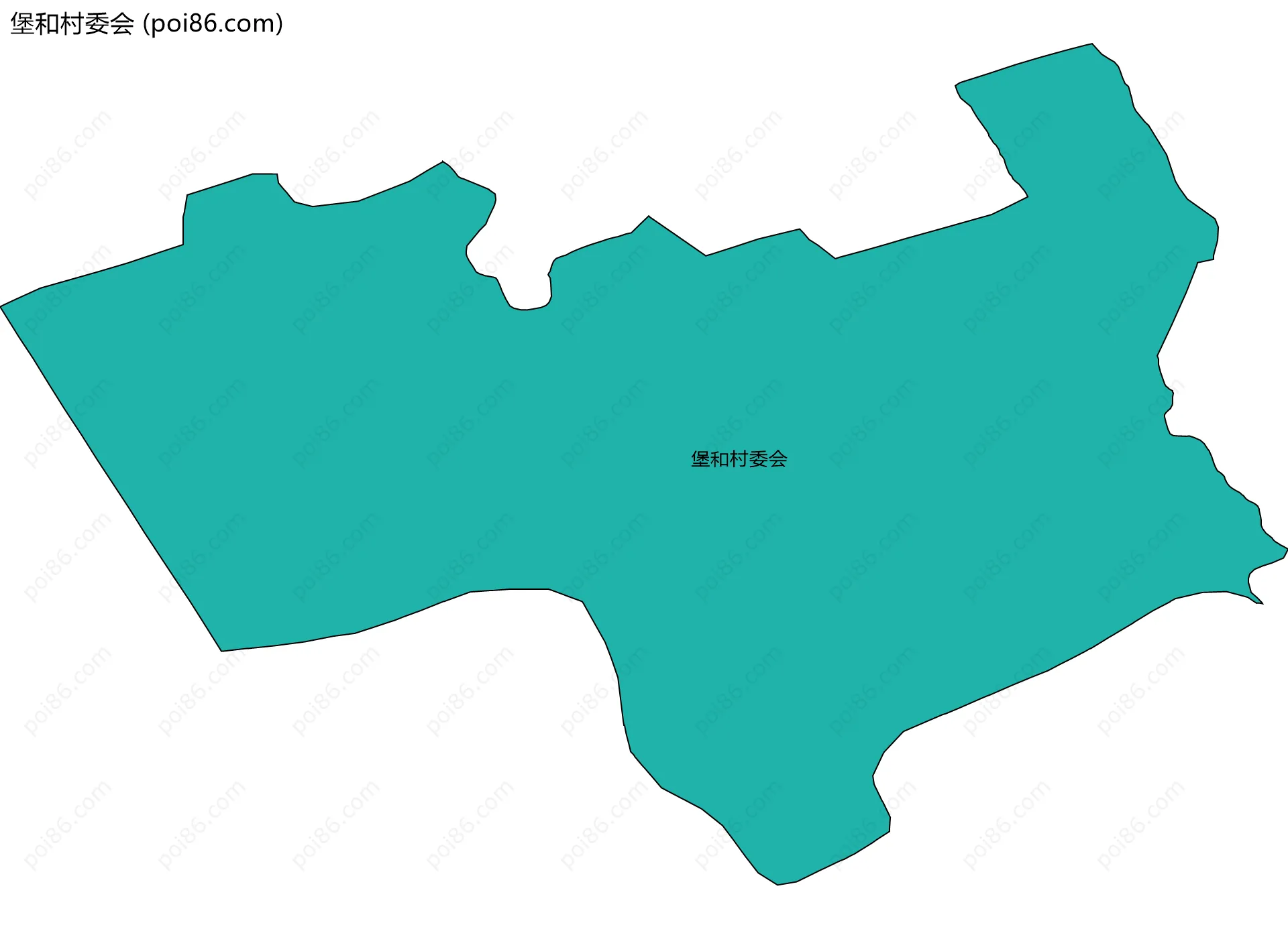 堡和村委会边界地图