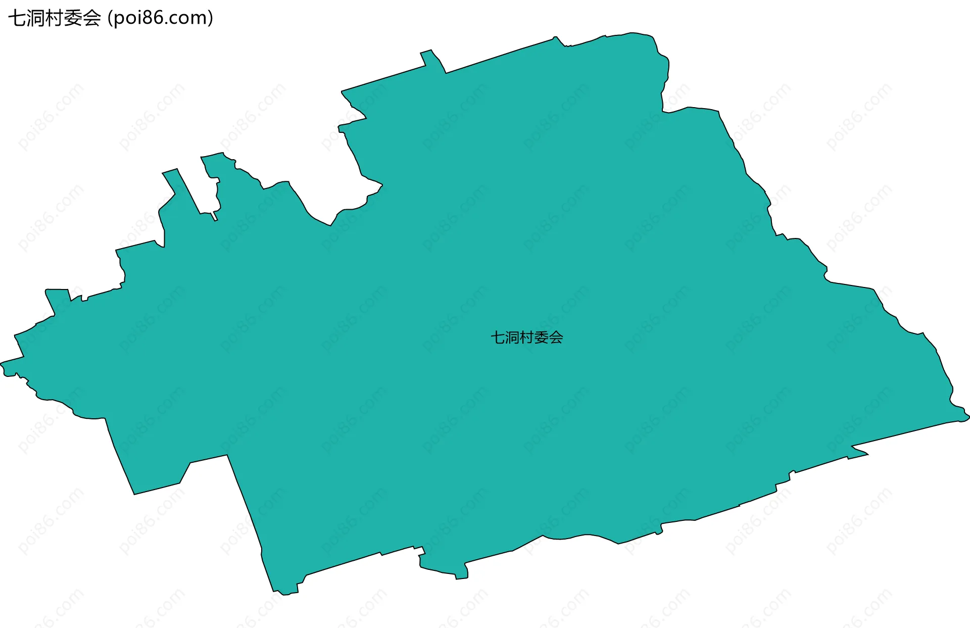 七洞村委会边界地图