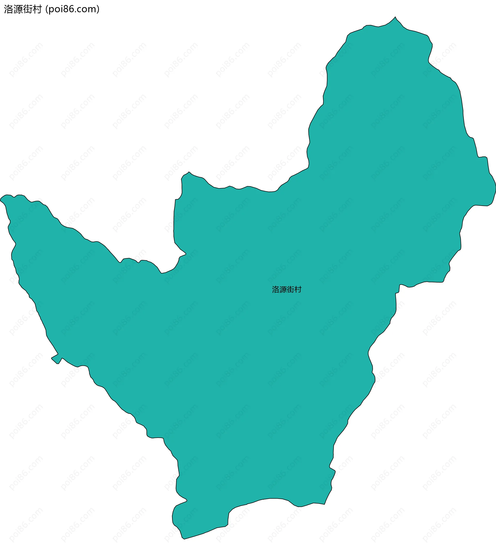 洛源街村边界地图