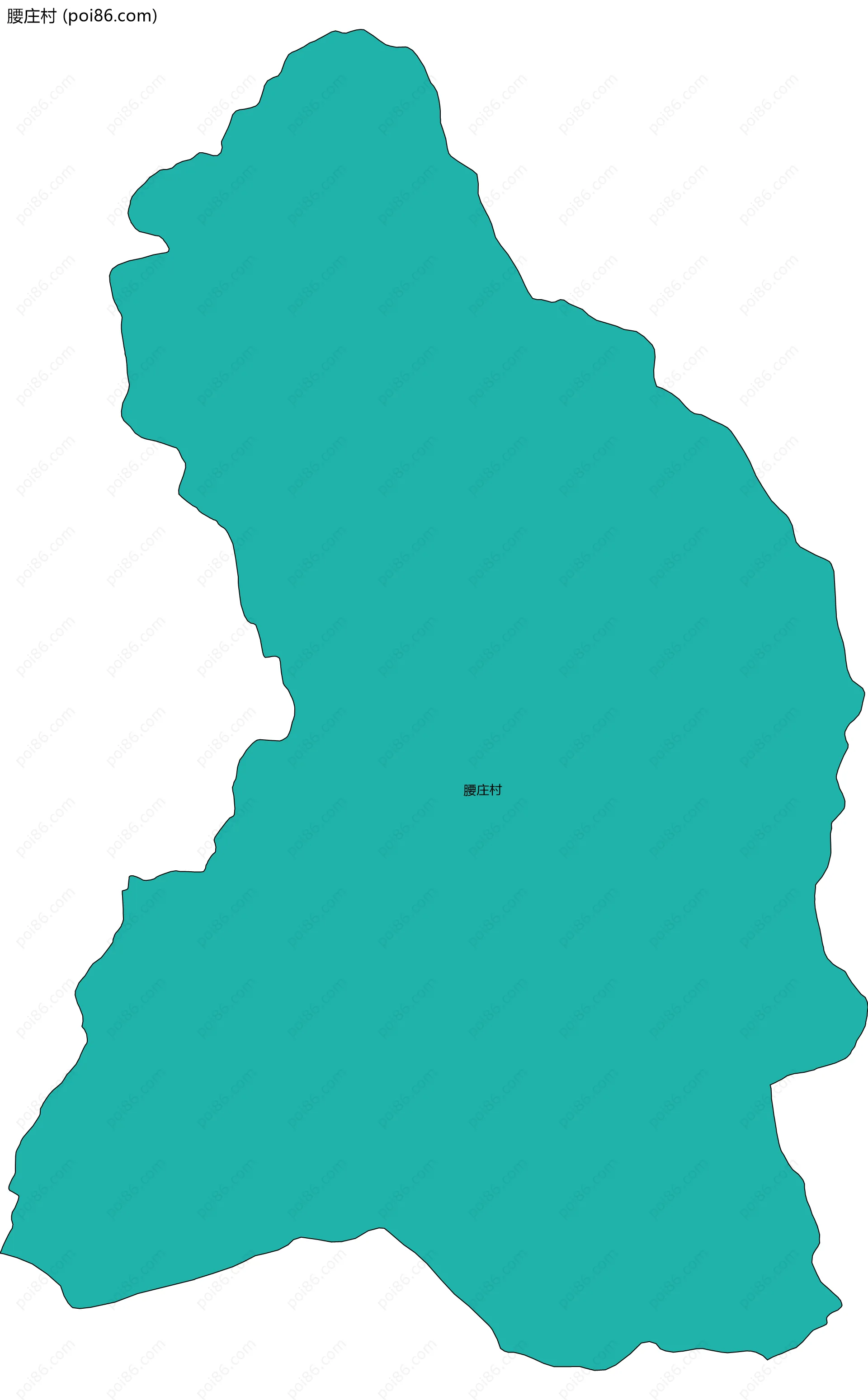 腰庄村边界地图