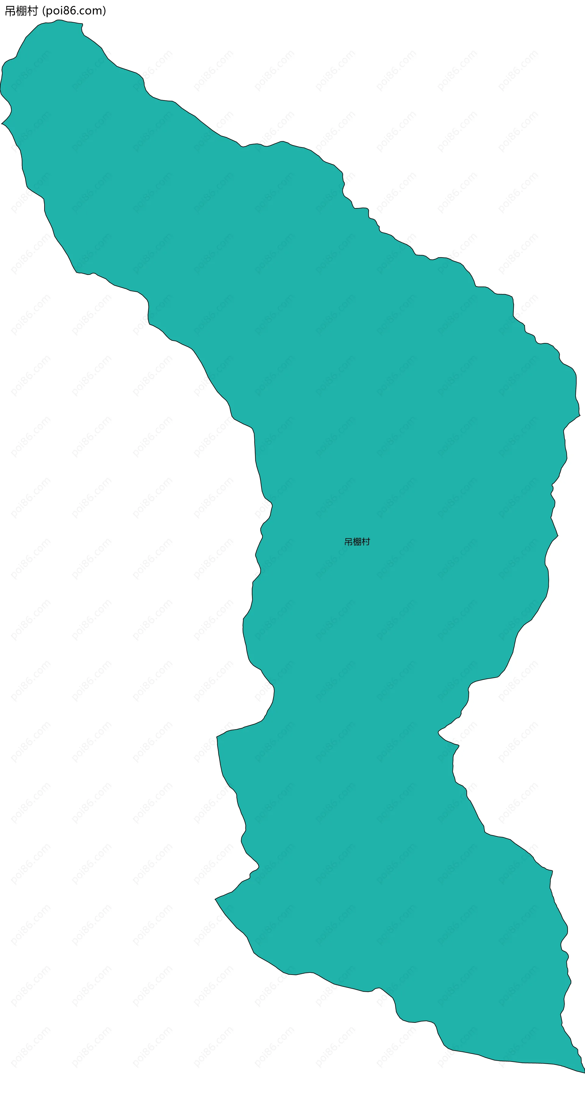 吊棚村边界地图