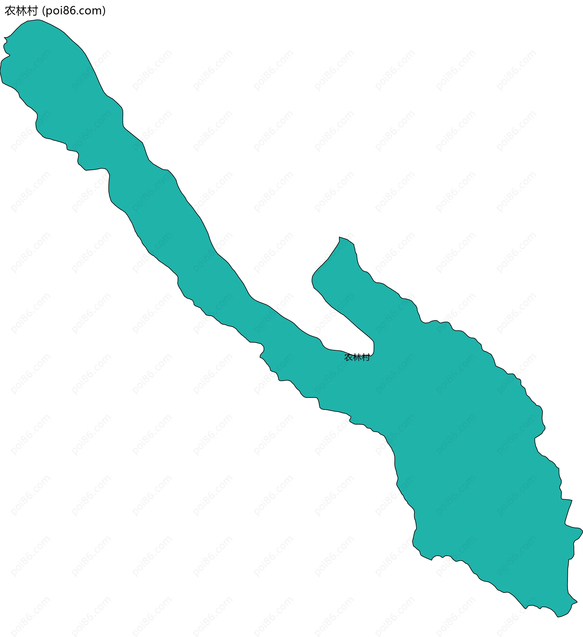 农林村边界地图