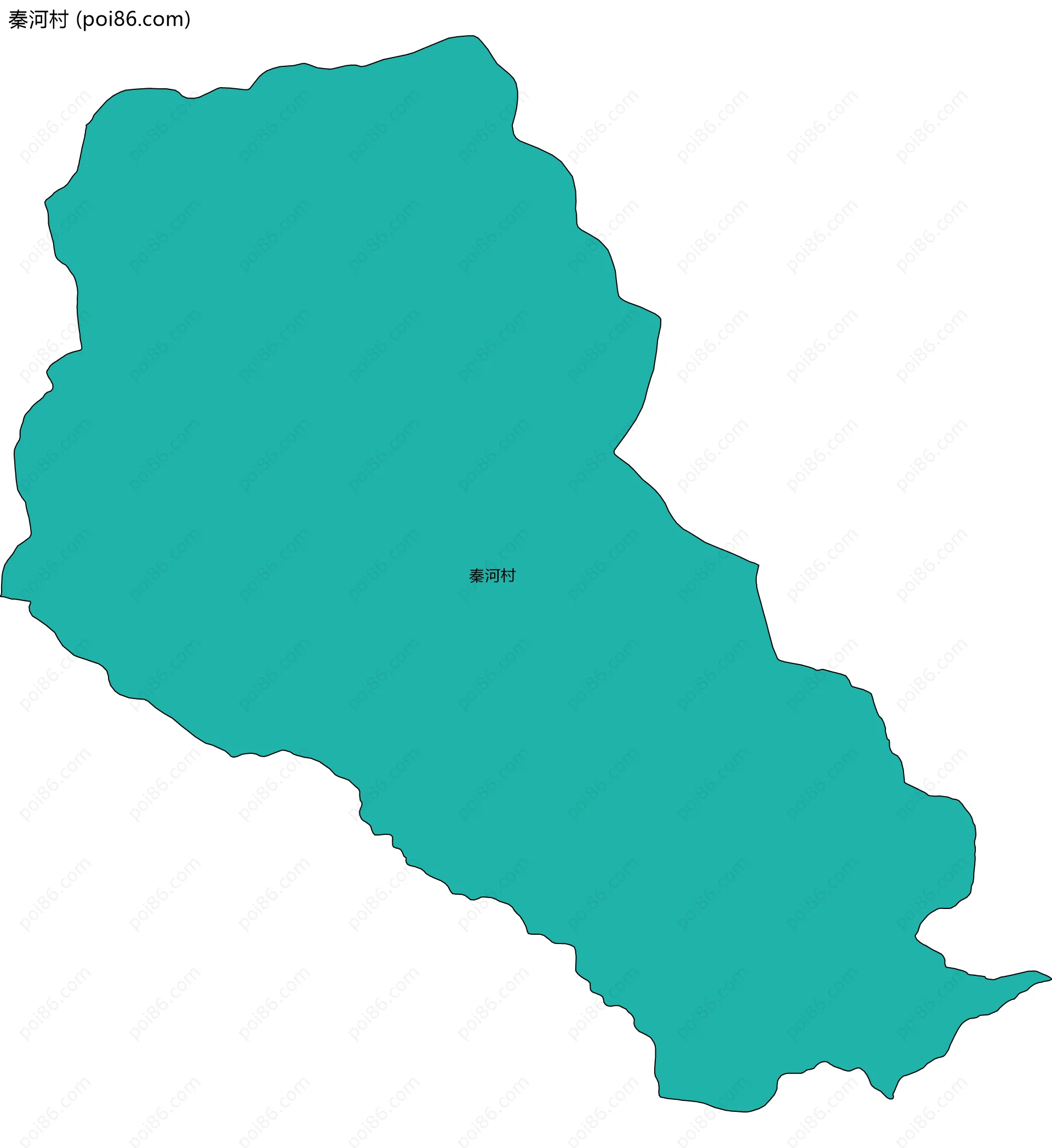 秦河村边界地图
