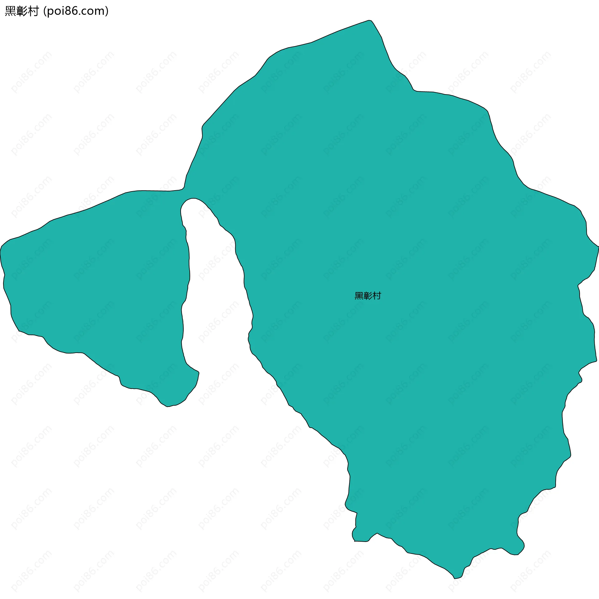 黑彰村边界地图