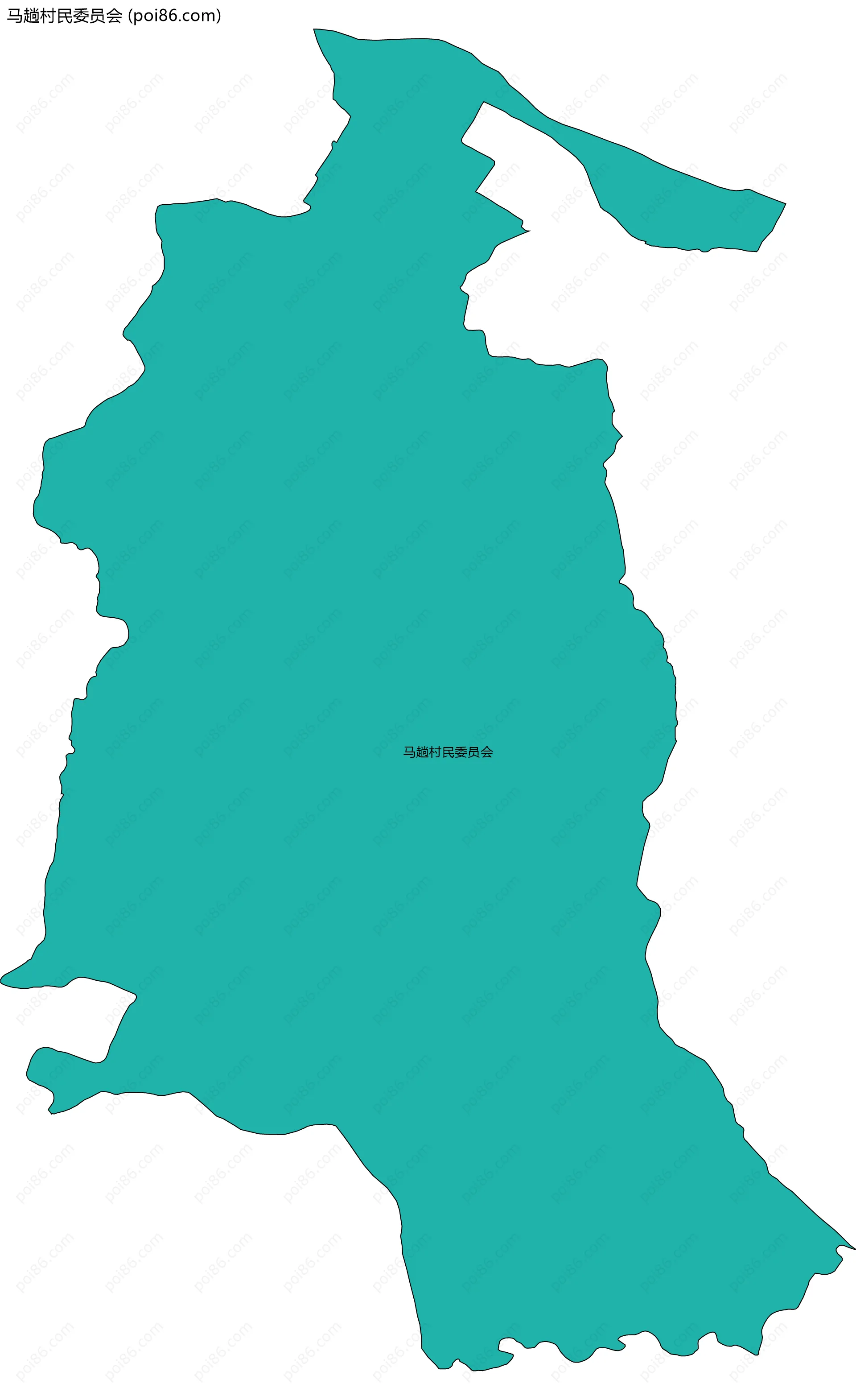 马趟村民委员会边界地图