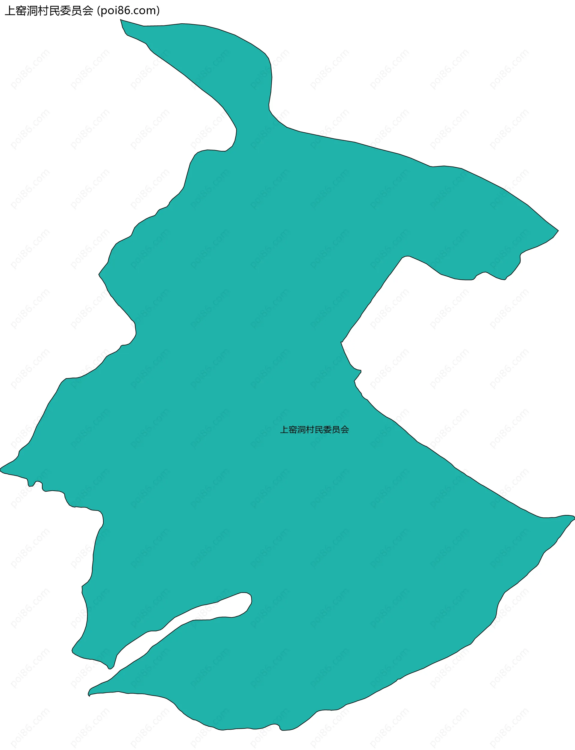 上窑洞村民委员会边界地图