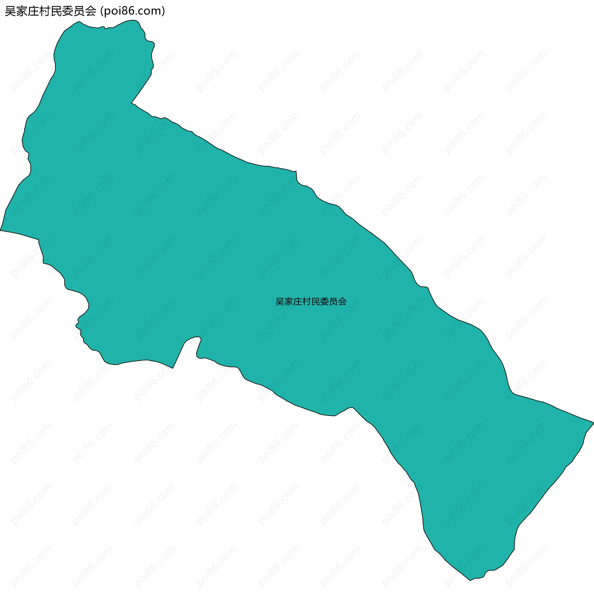 吴家庄村民委员会边界地图