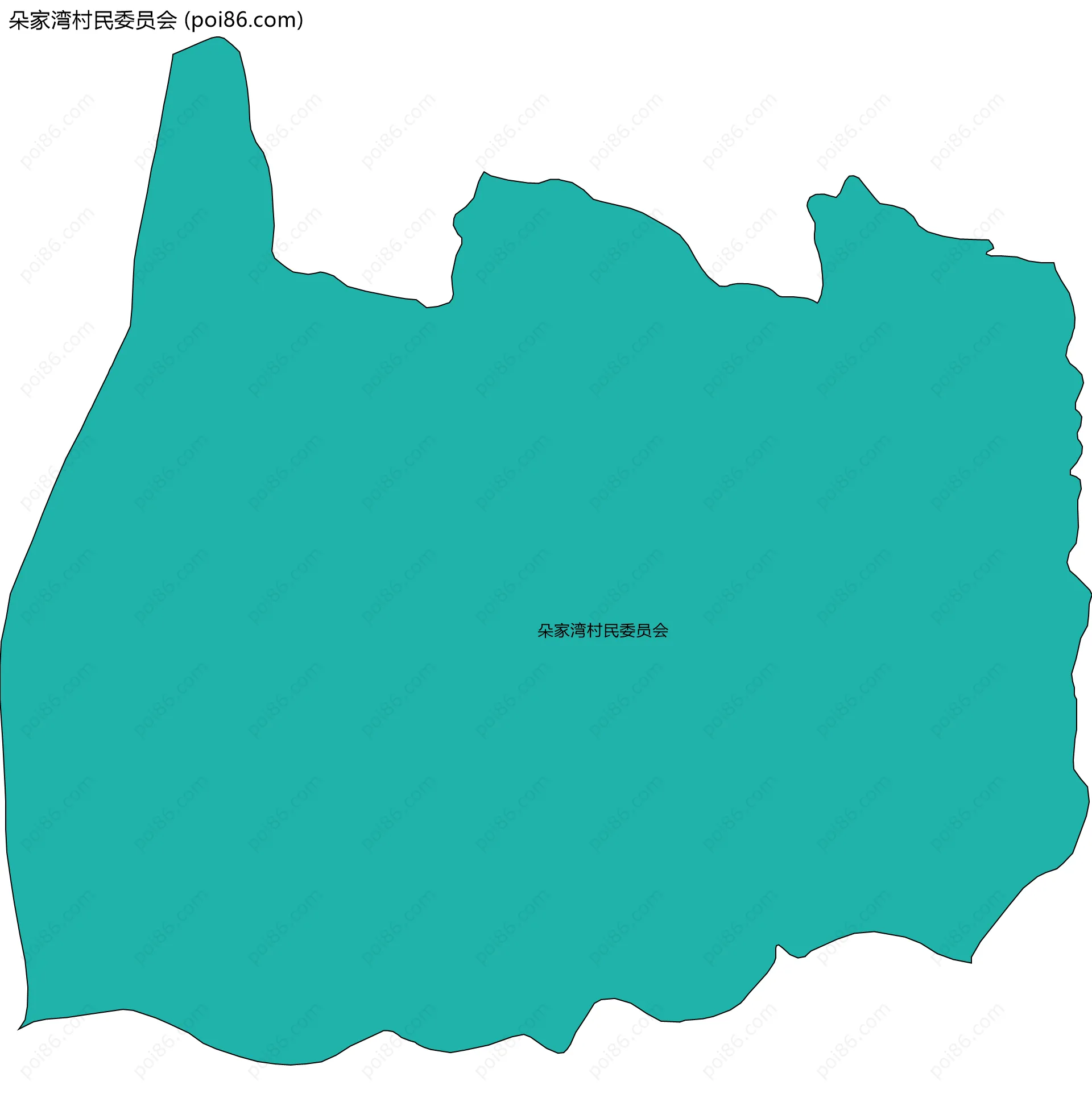 朵家湾村民委员会边界地图