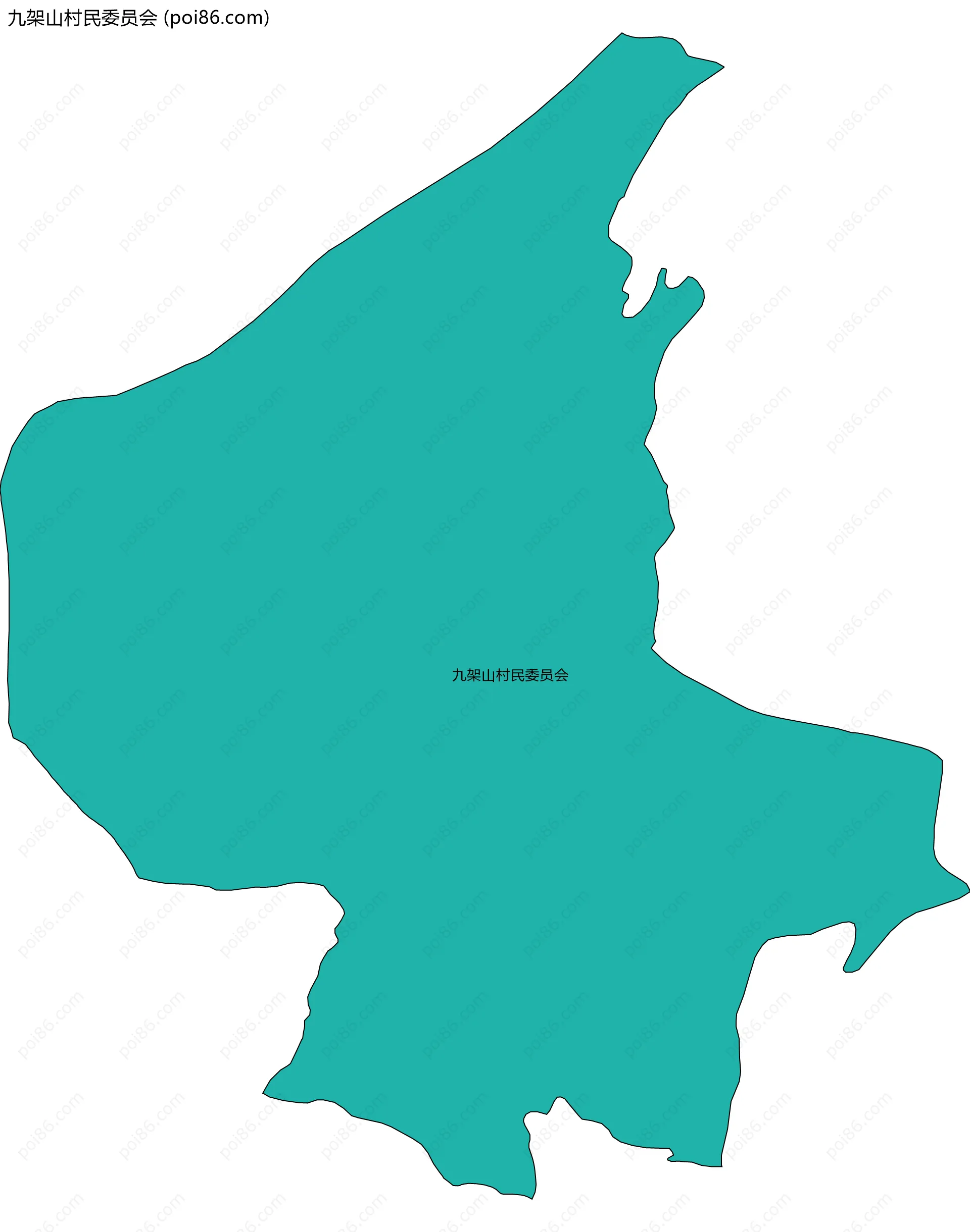 九架山村民委员会边界地图