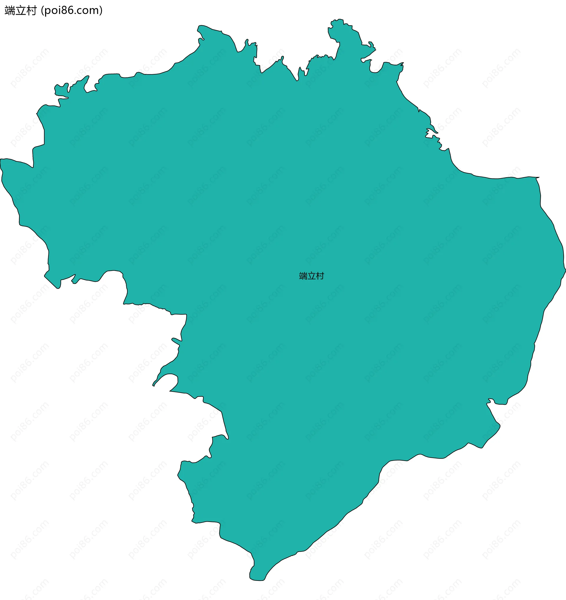 端立村边界地图