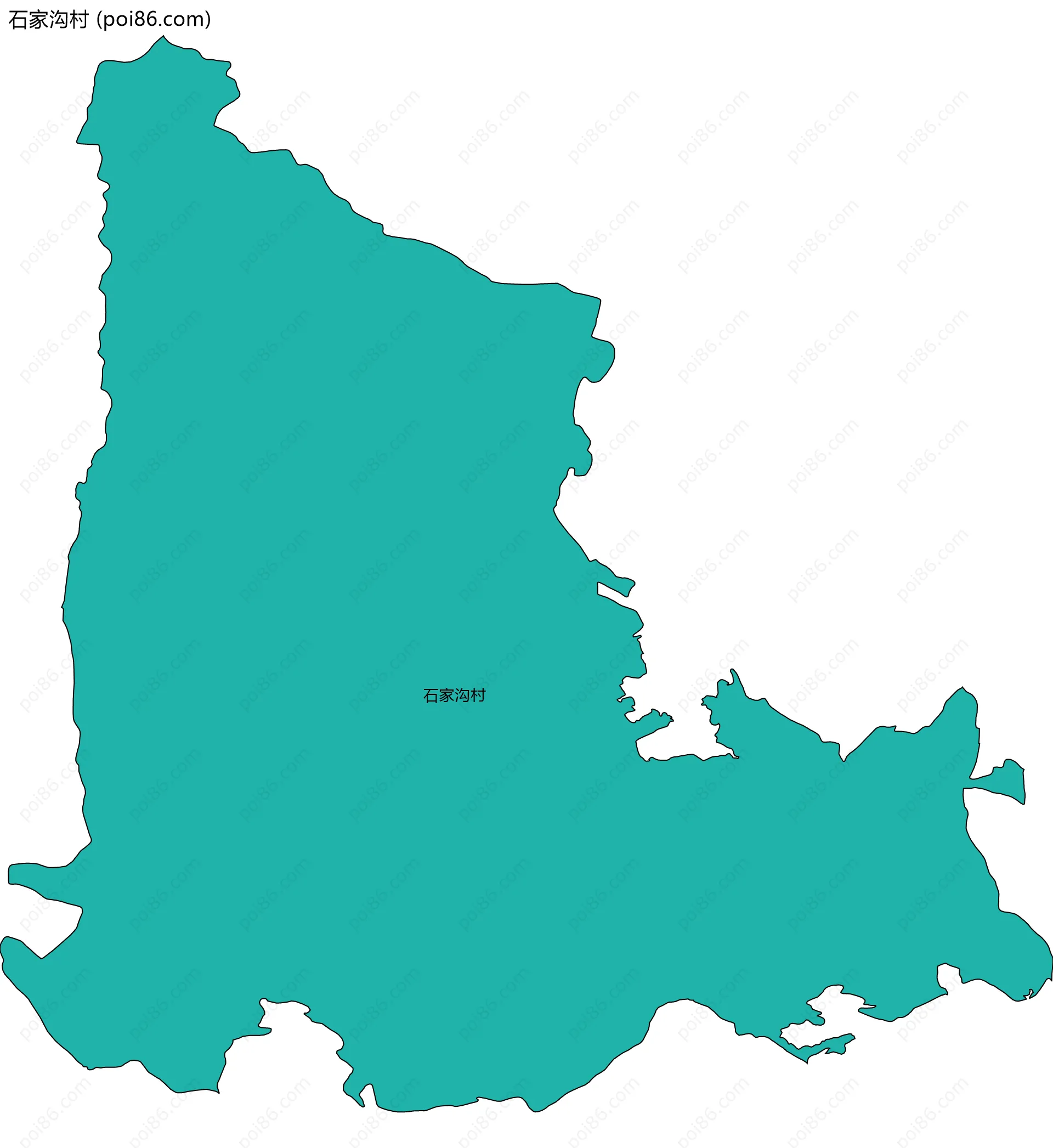 石家沟村边界地图