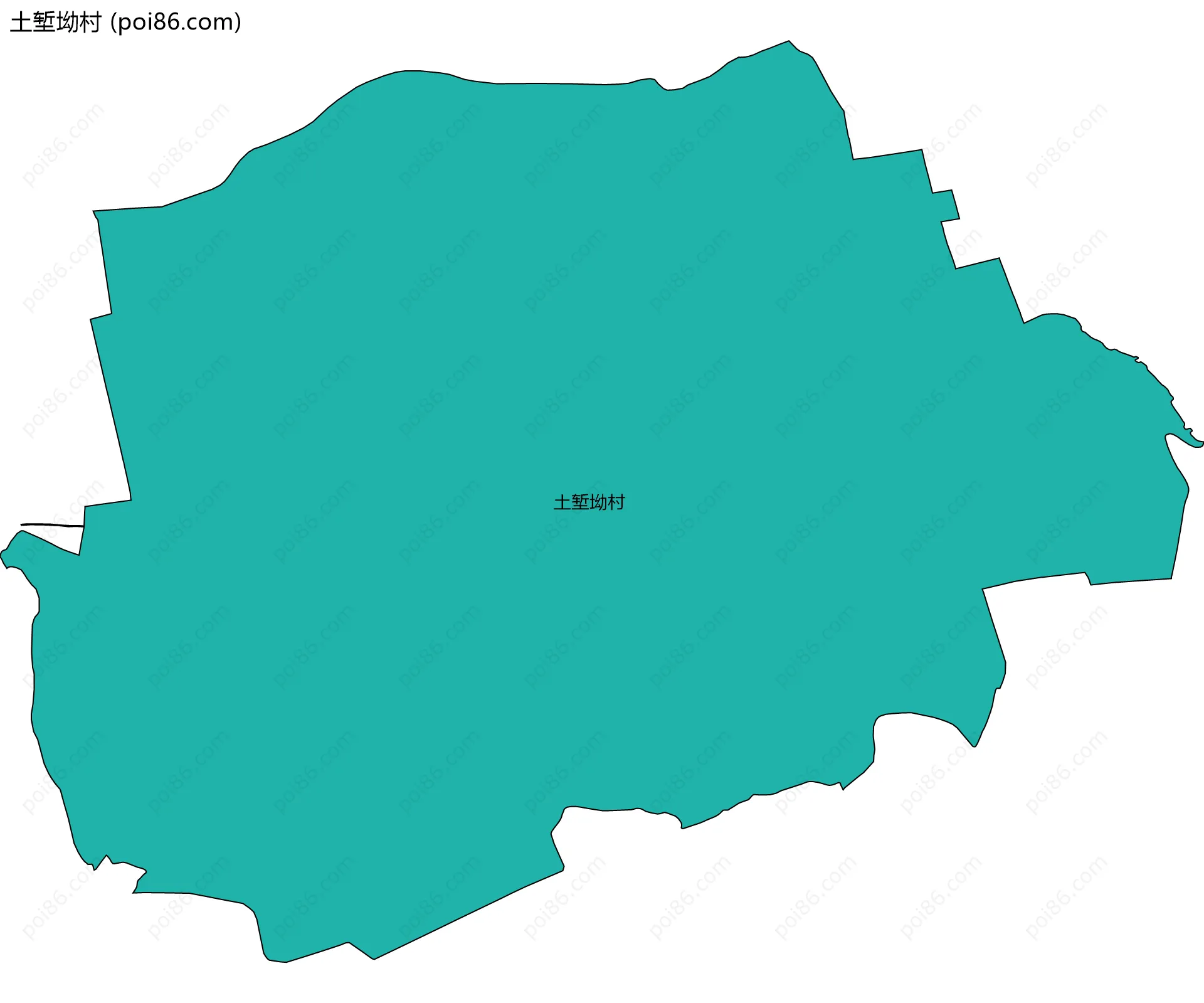 土堑坳村边界地图