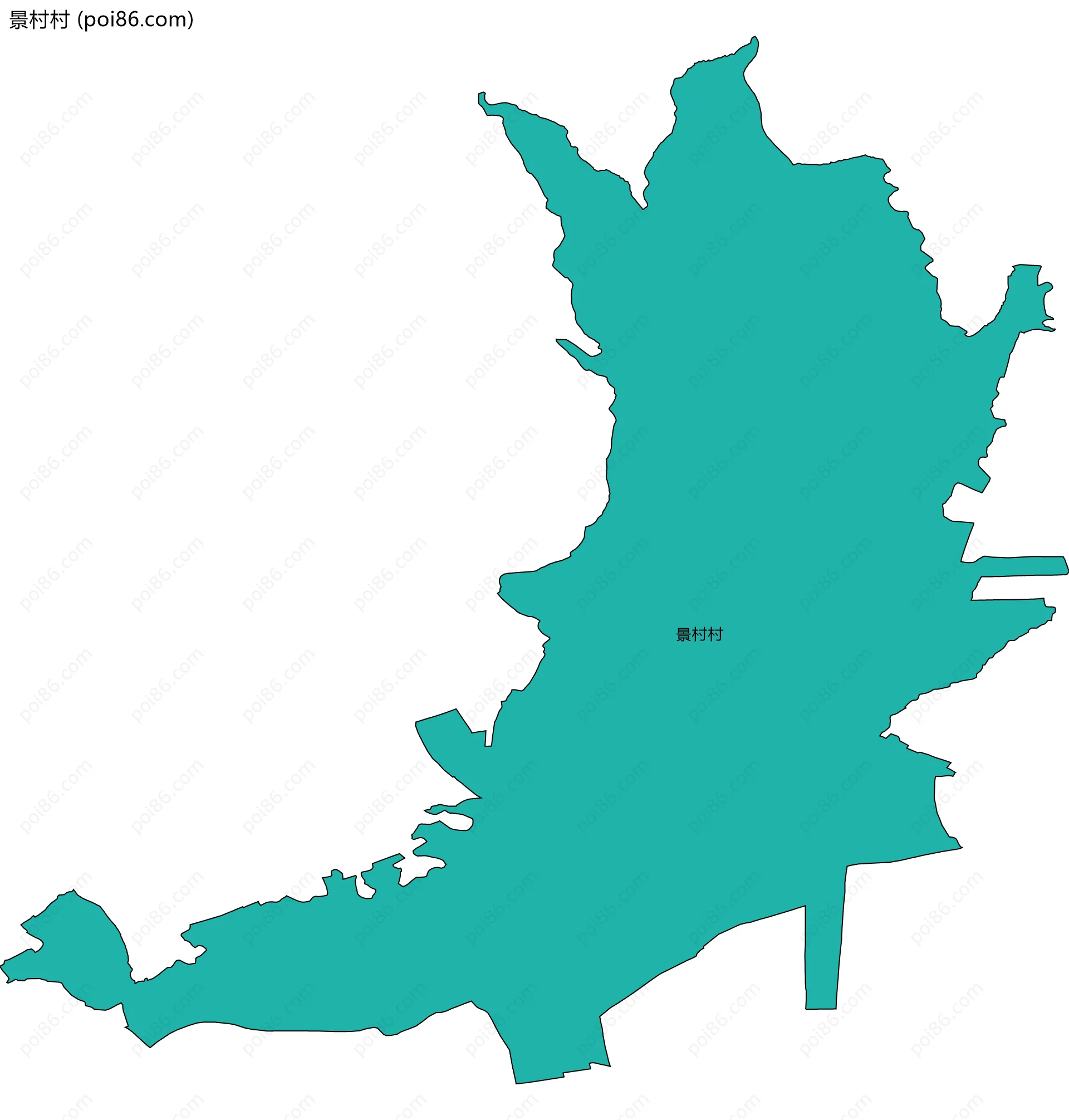 景村村边界地图