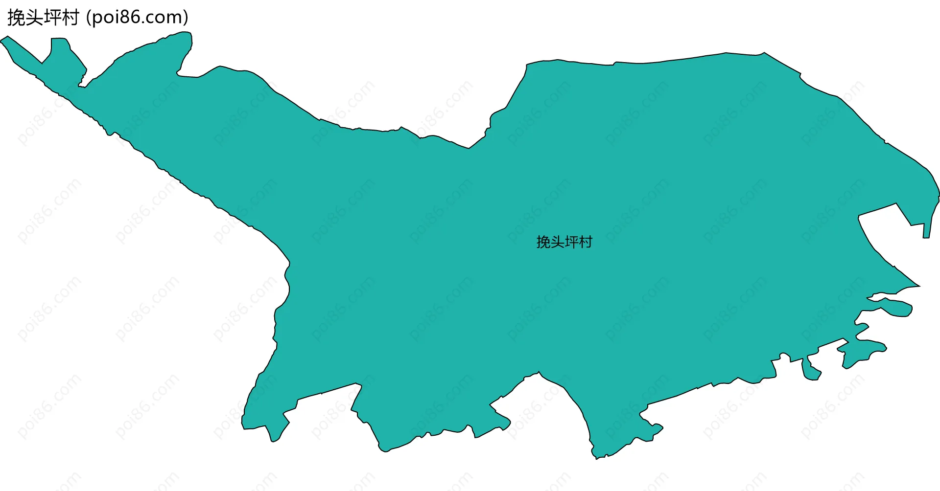 挽头坪村边界地图