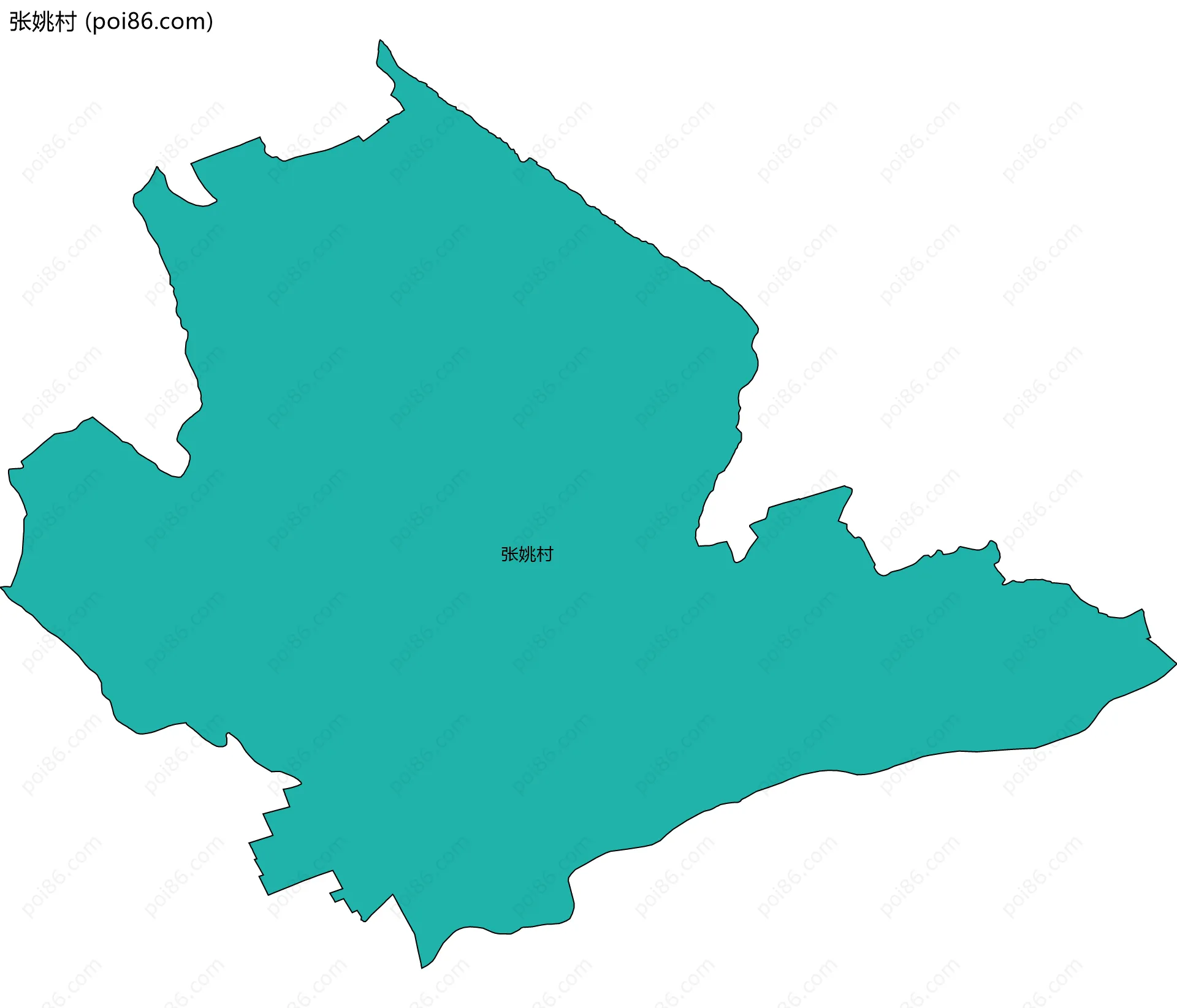 张姚村边界地图