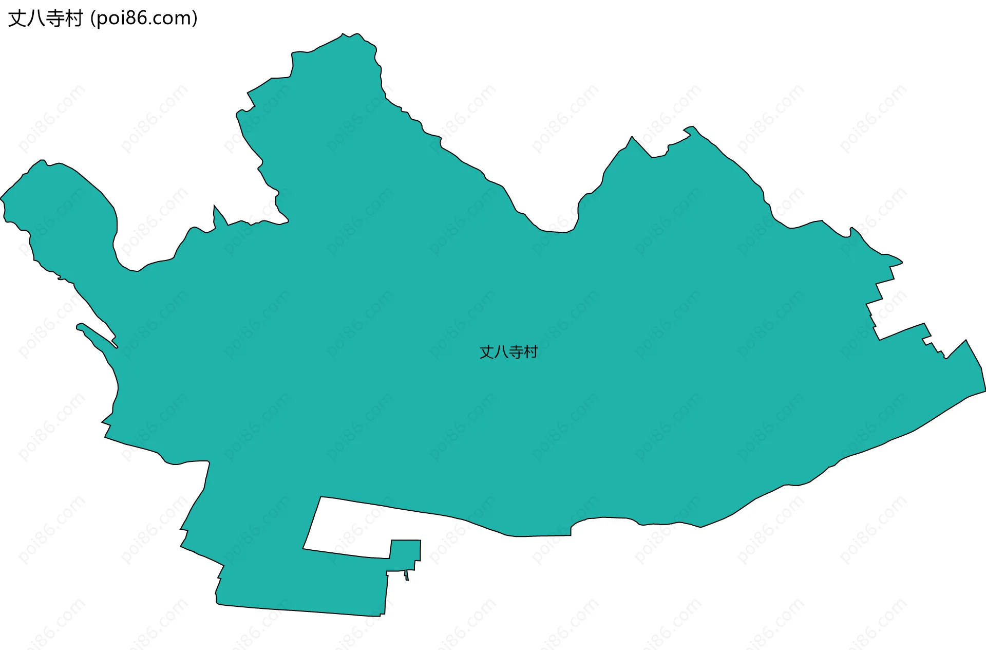 丈八寺村边界地图