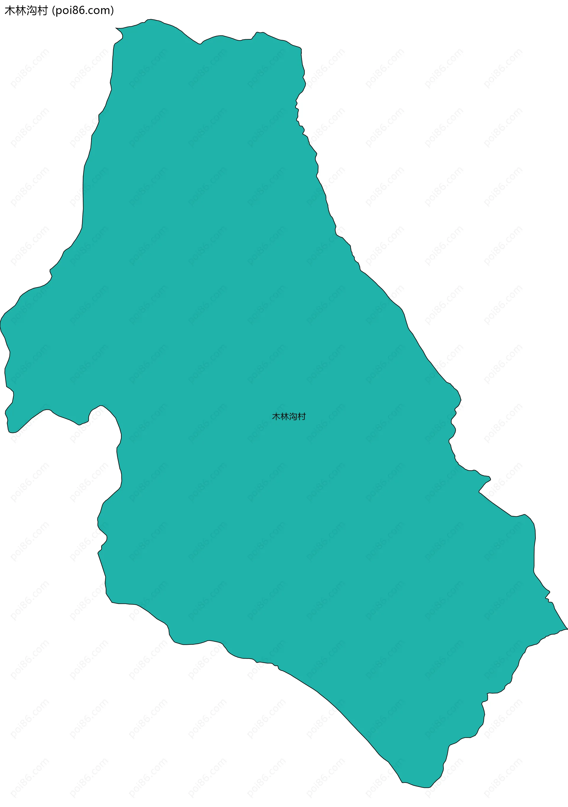 木林沟村边界地图