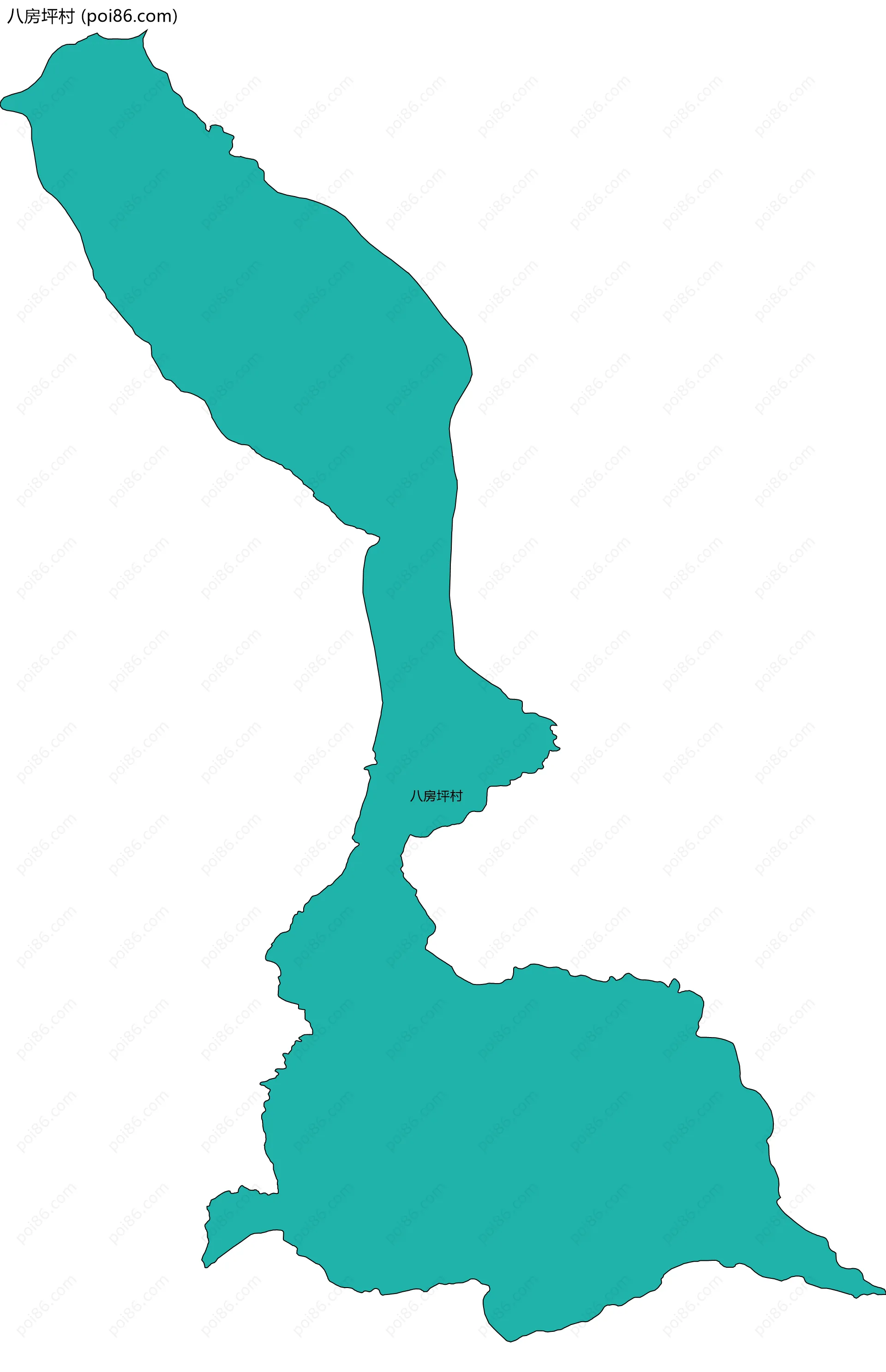 八房坪村边界地图