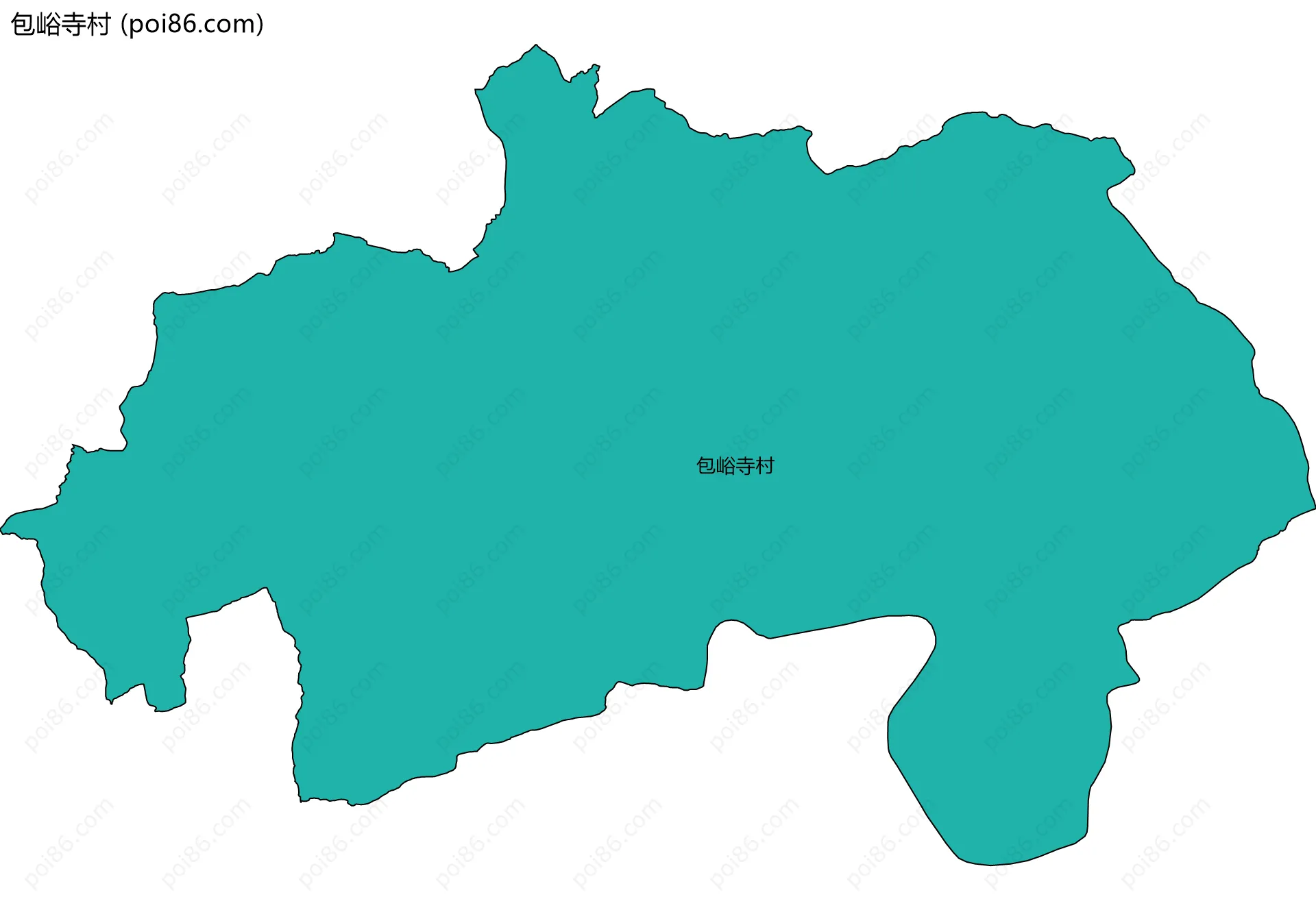 包峪寺村边界地图