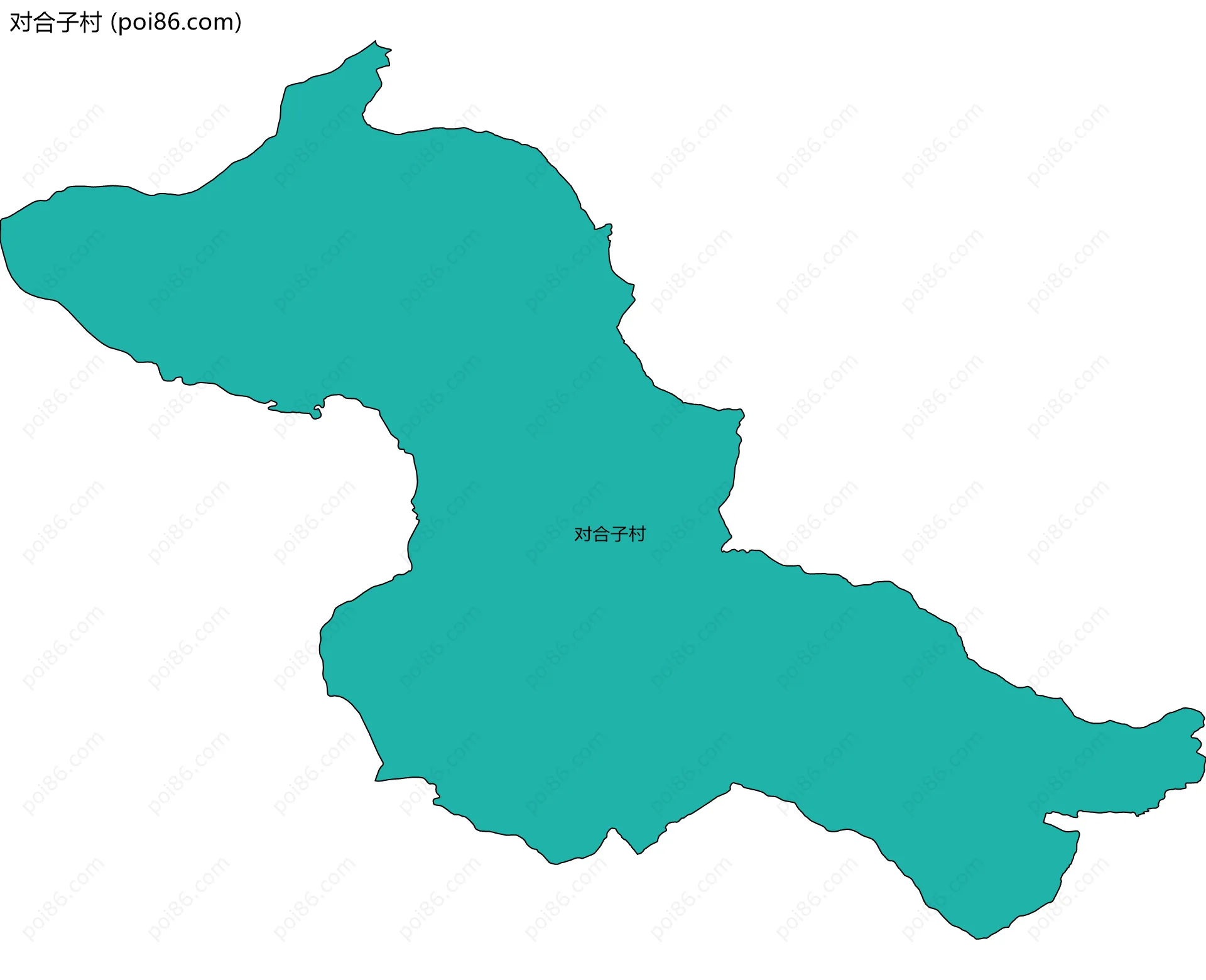 对合子村边界地图