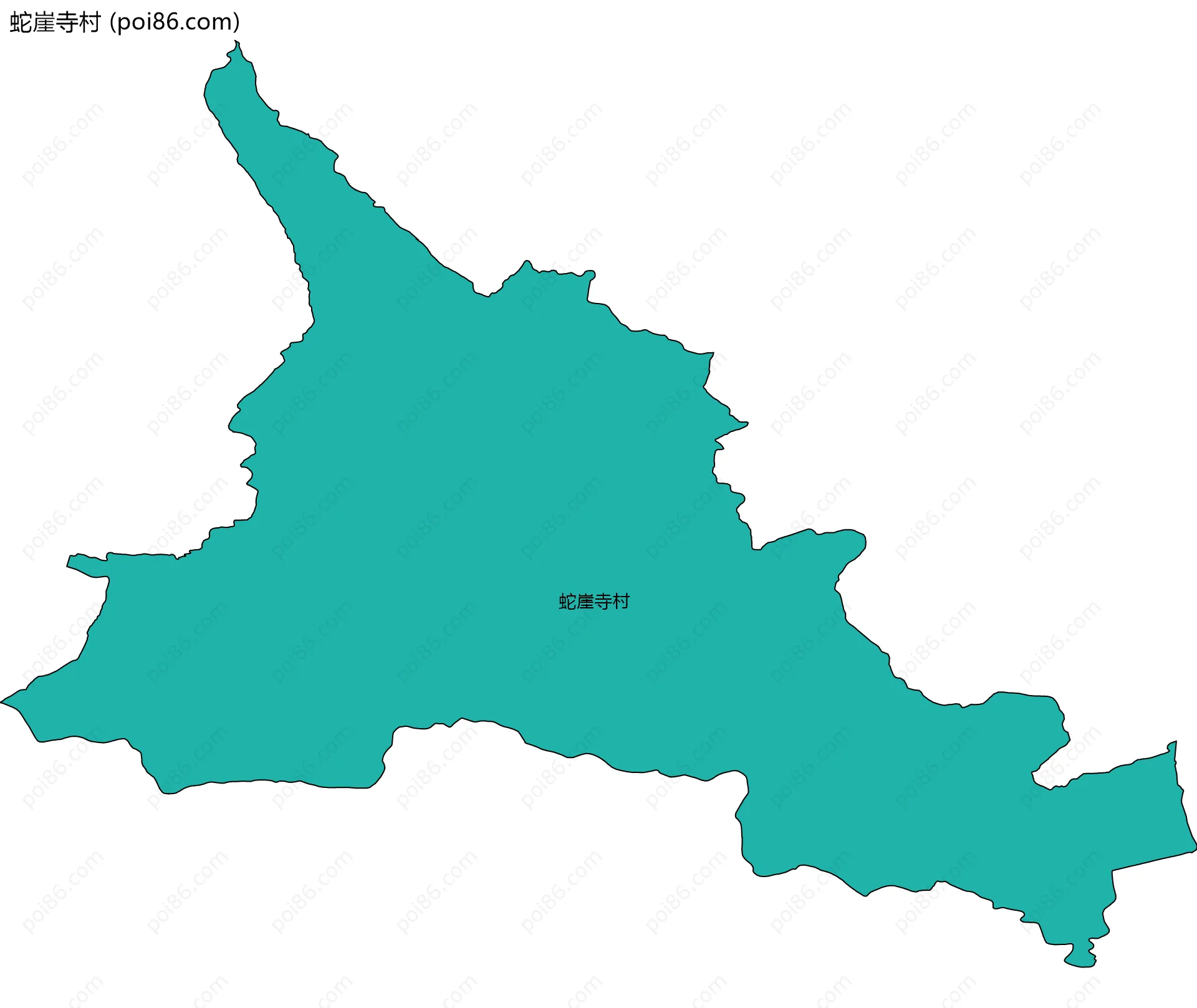 蛇崖寺村边界地图
