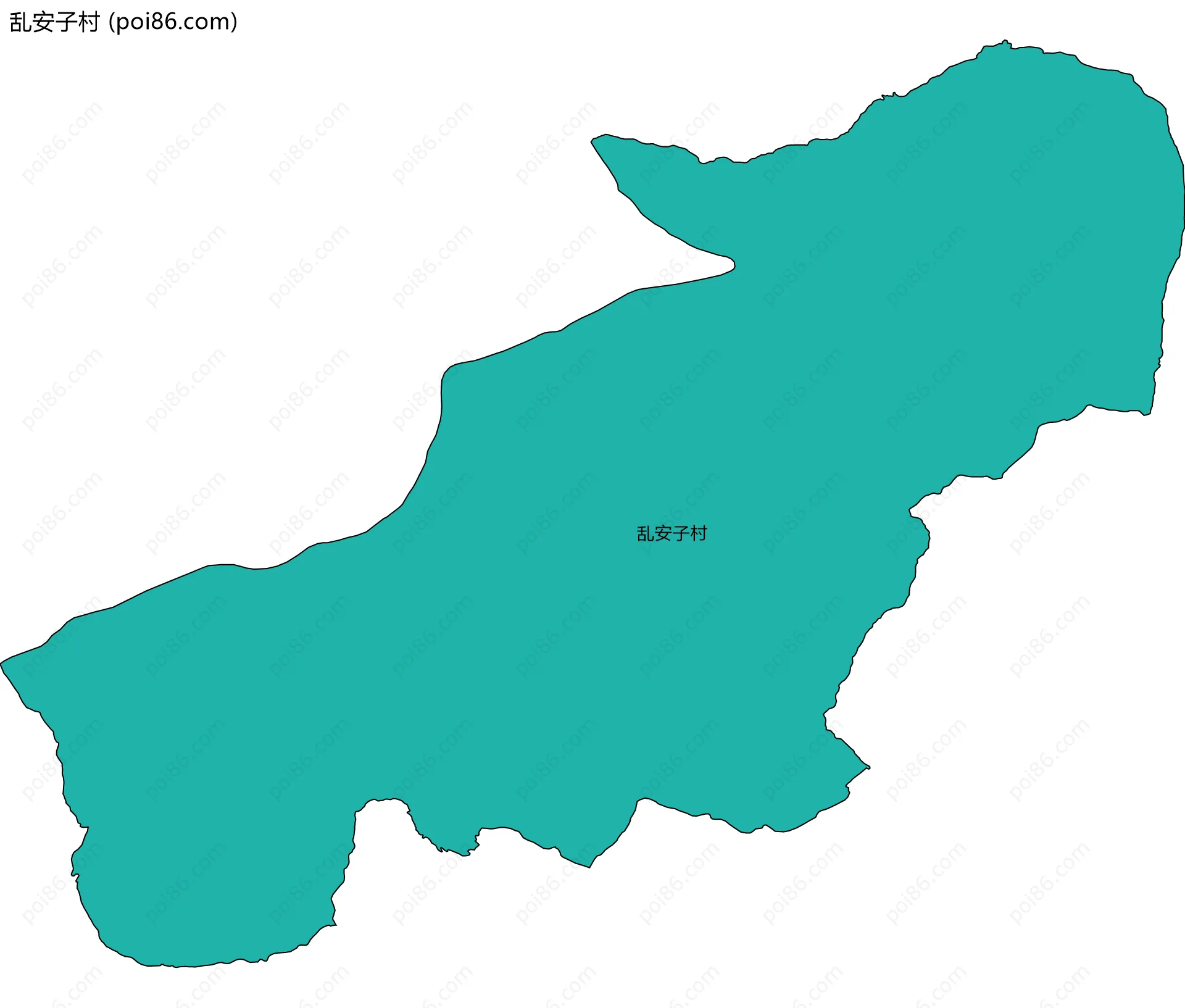 乱安子村边界地图