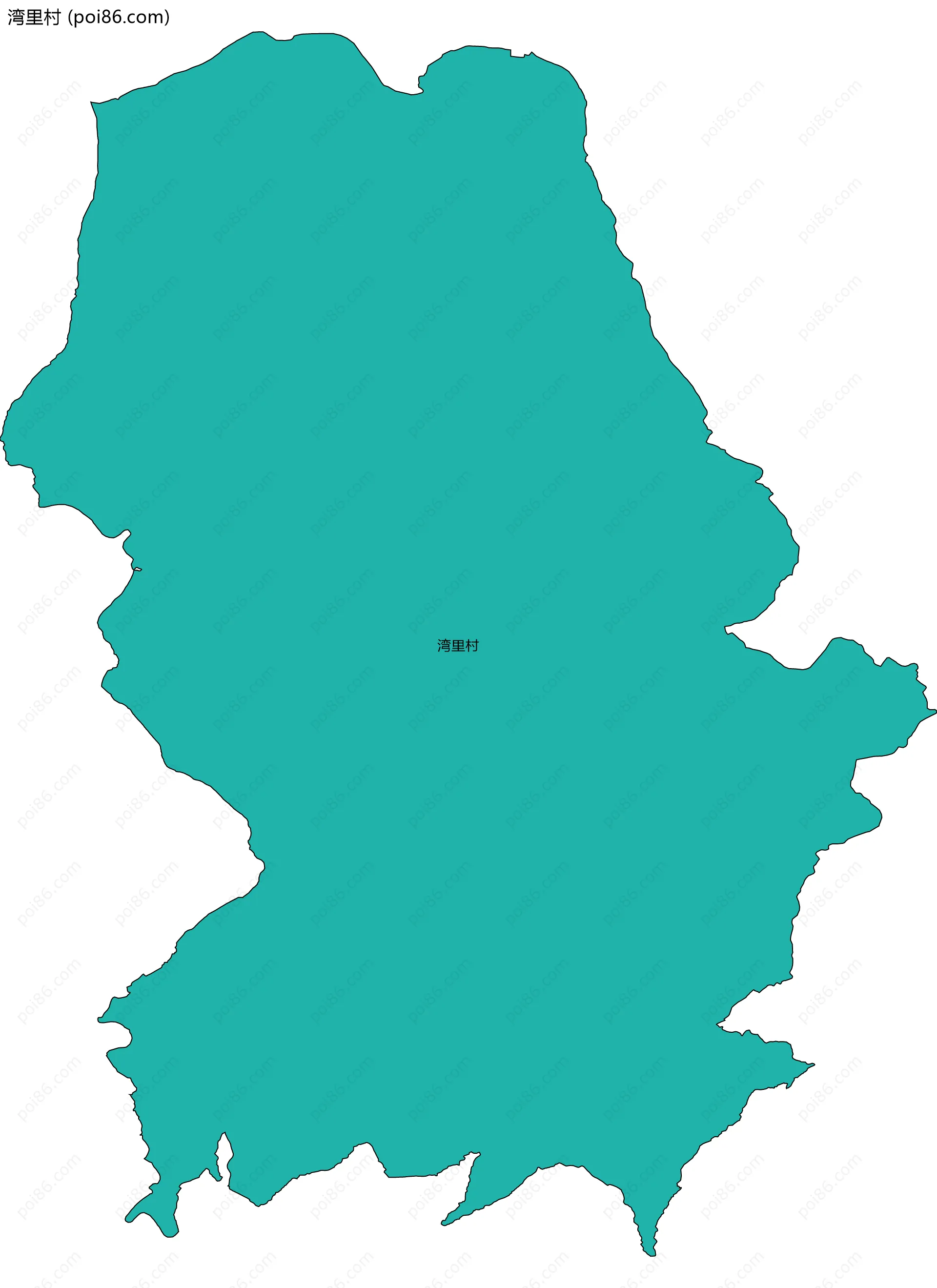 湾里村边界地图