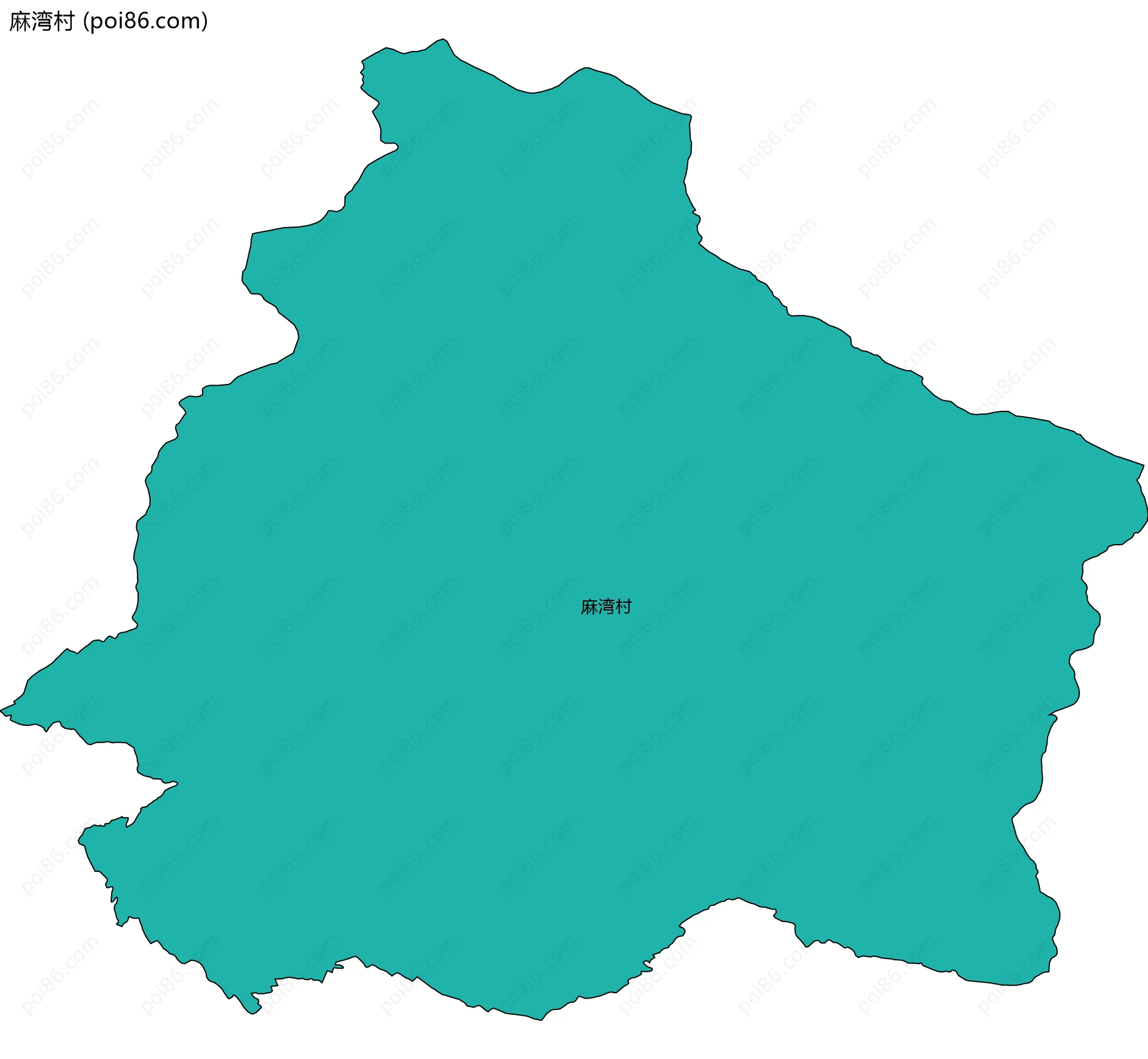 麻湾村边界地图