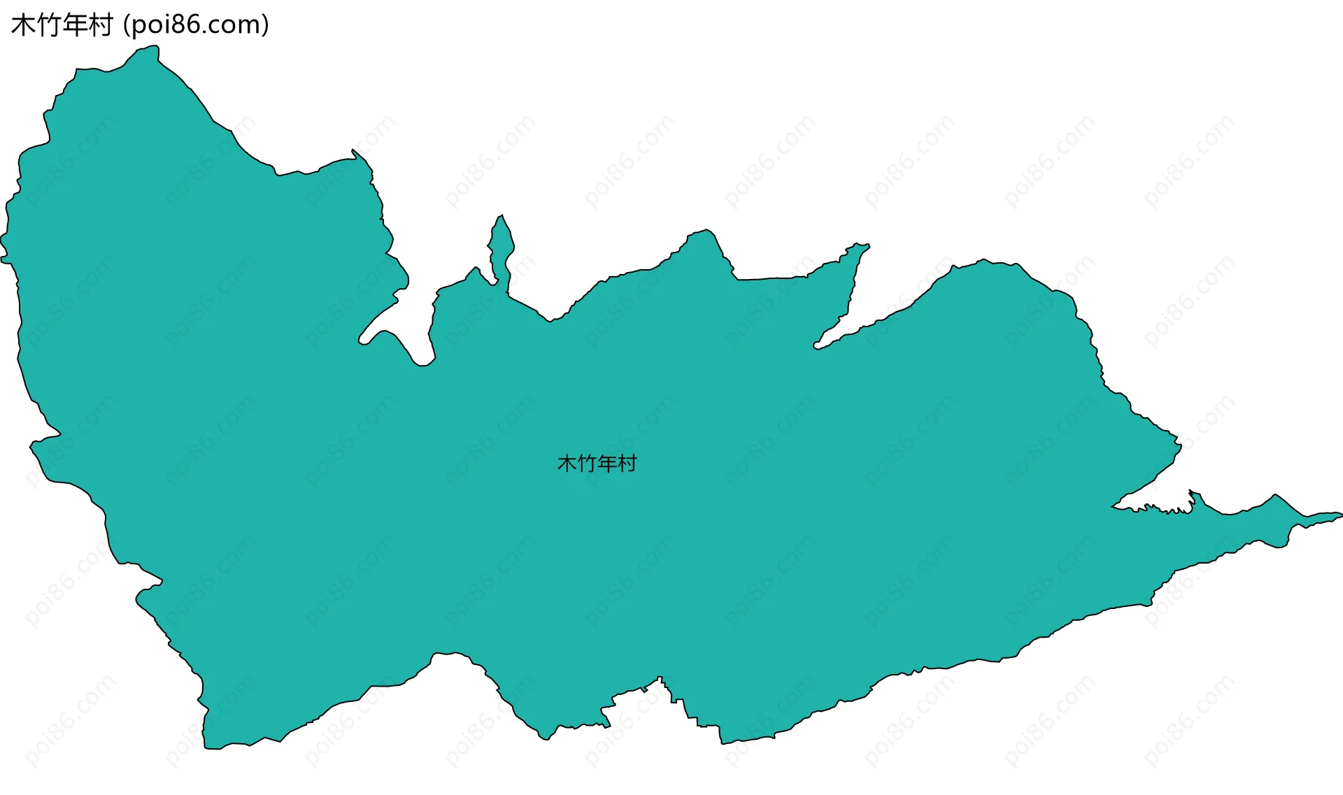 木竹年村边界地图
