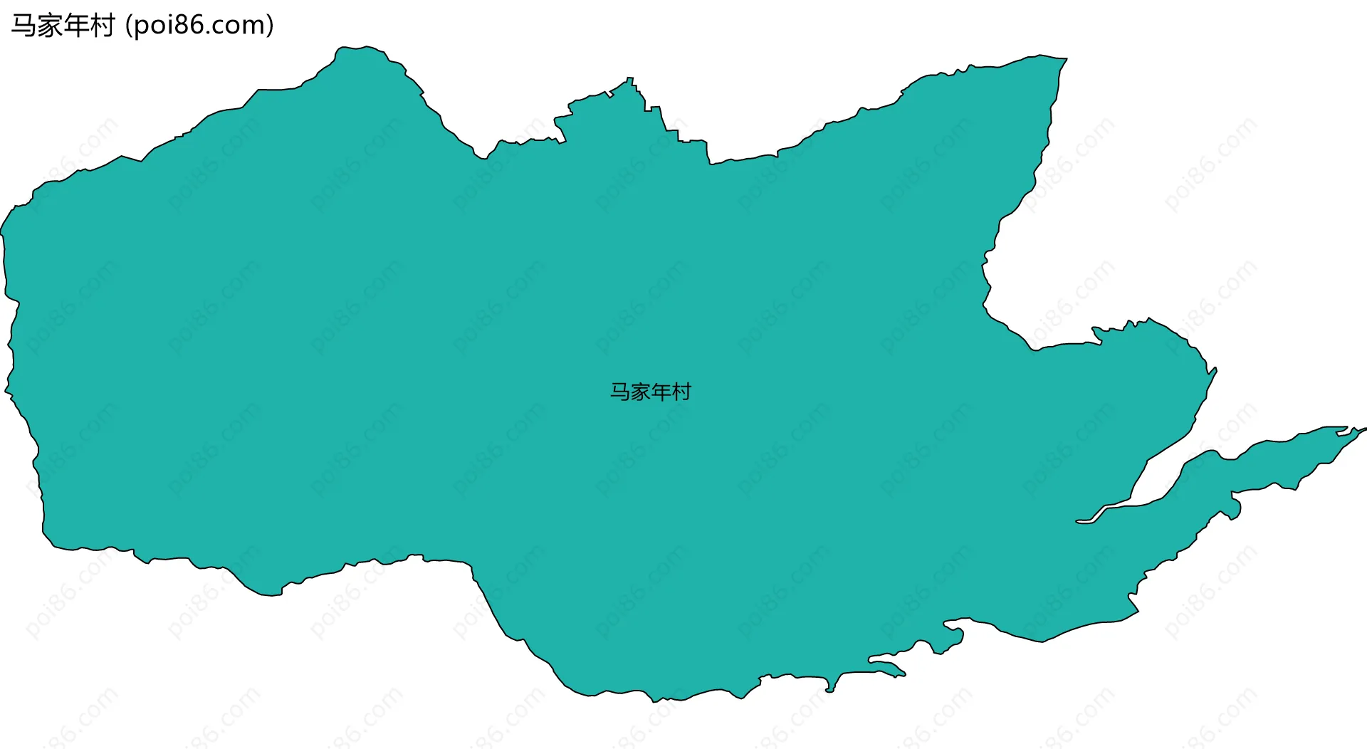 马家年村边界地图