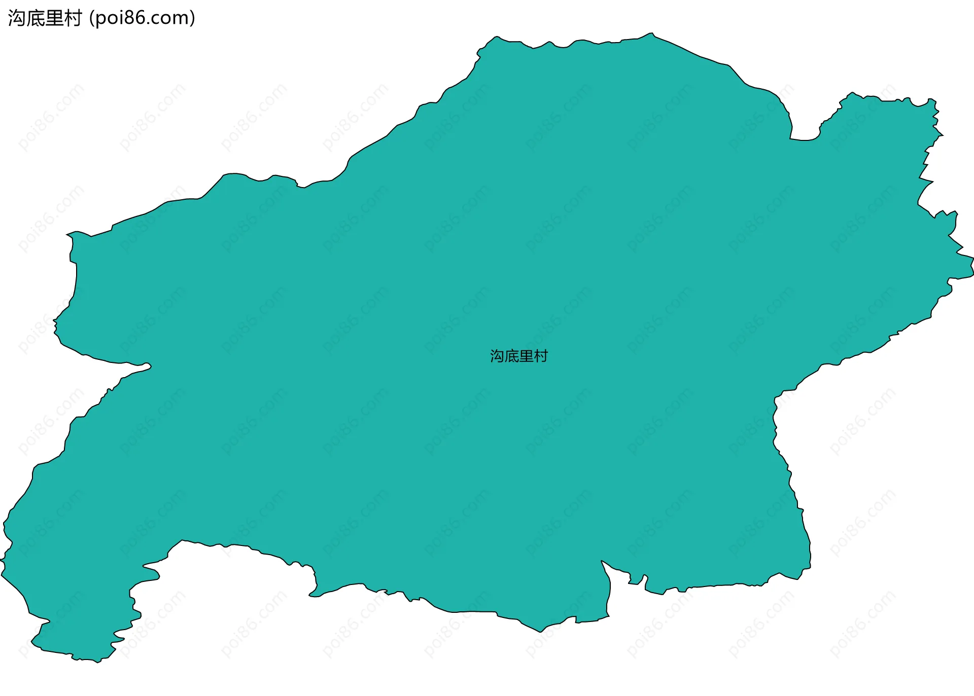 沟底里村边界地图