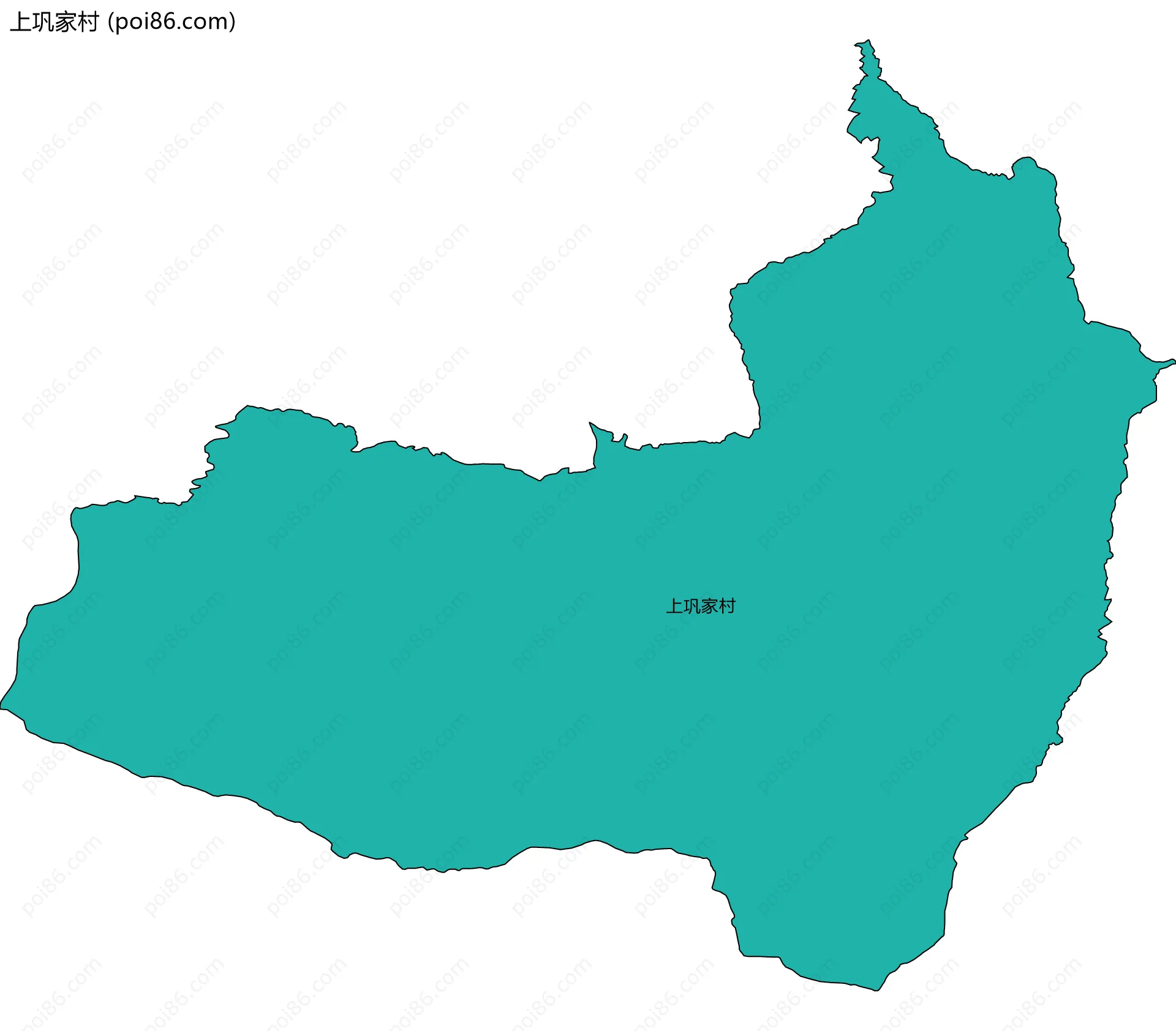 上巩家村边界地图